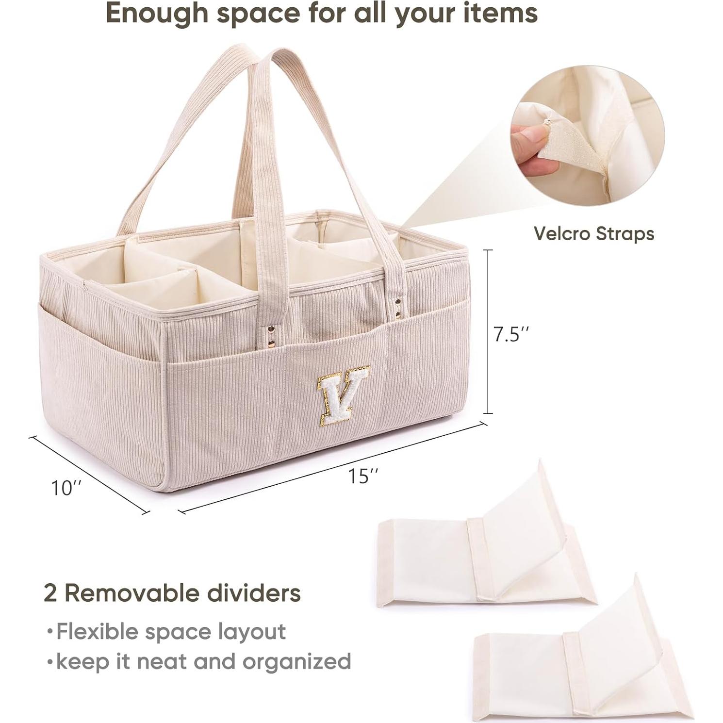 Organizador de Pañales SFYBYHEART Personalizado 38x25x18cm