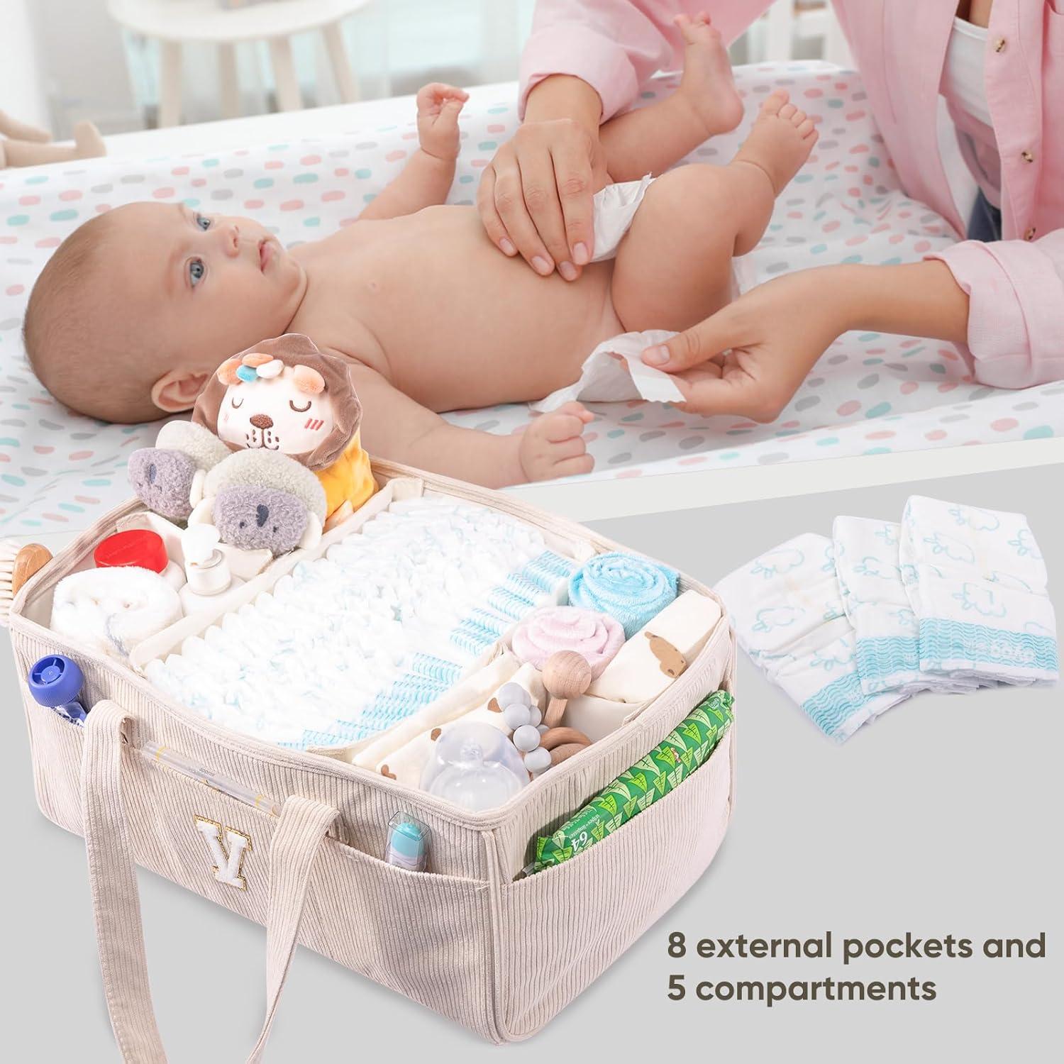 Organizador de Pañales SFYBYHEART Personalizado 38x25x18cm