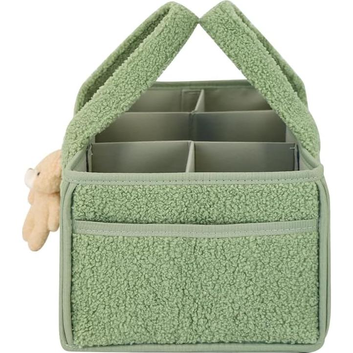 Organizador de Pañales Buzz&Bloom Teddy Sage, 5 Compartimentos