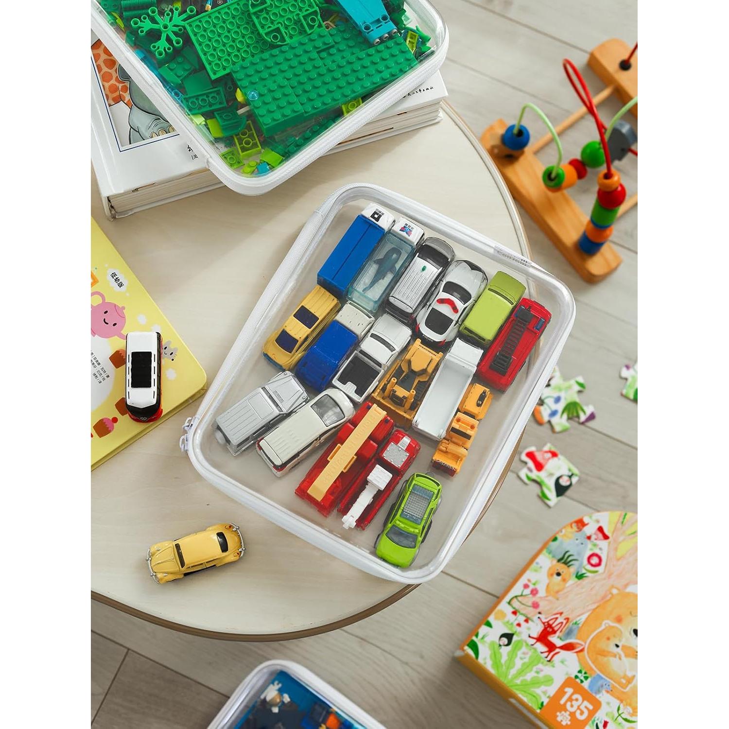 Estuche Duro Transparente CoiiJoii 3PCS con Cremallera 25.4x20.3cm