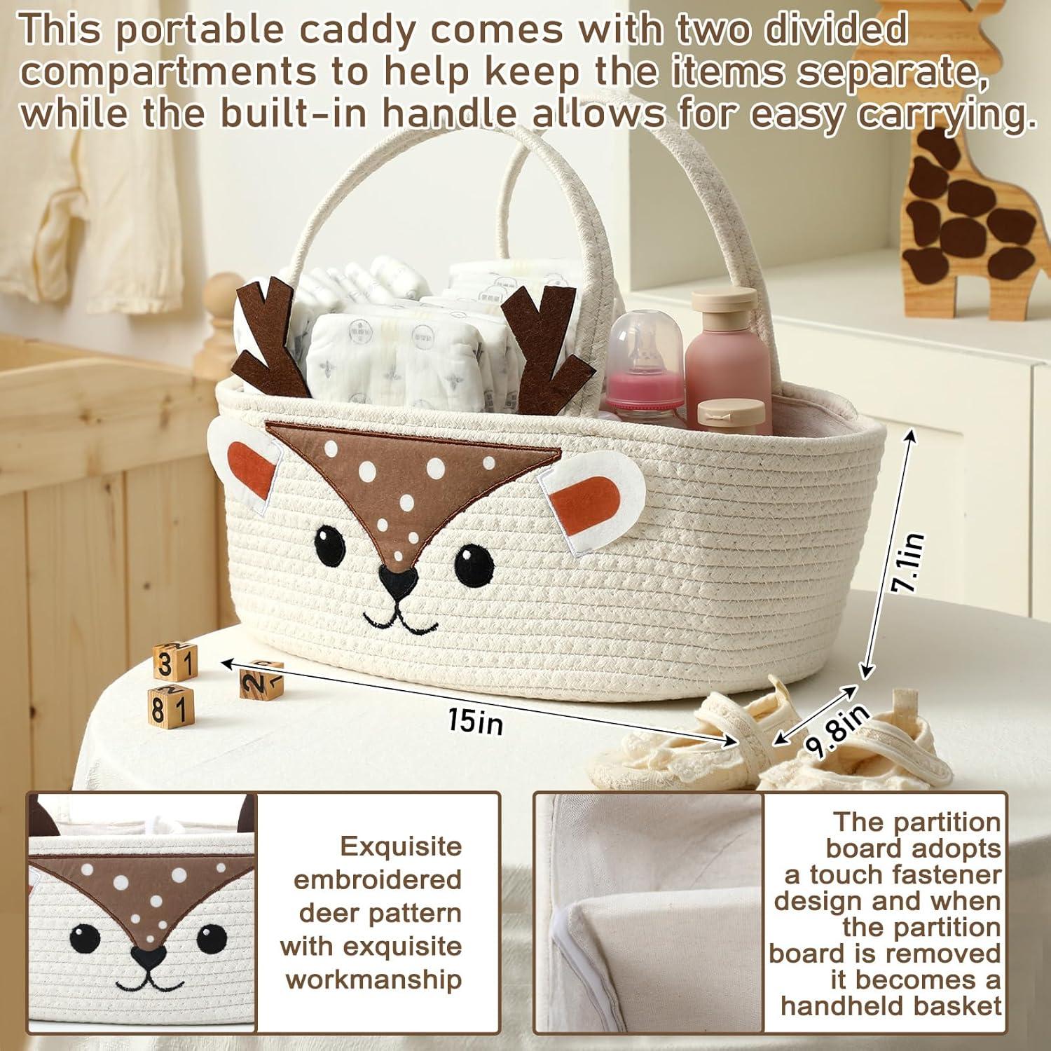 Organizador de Pañales para Bebé Weysat Ciervo 38x25cm