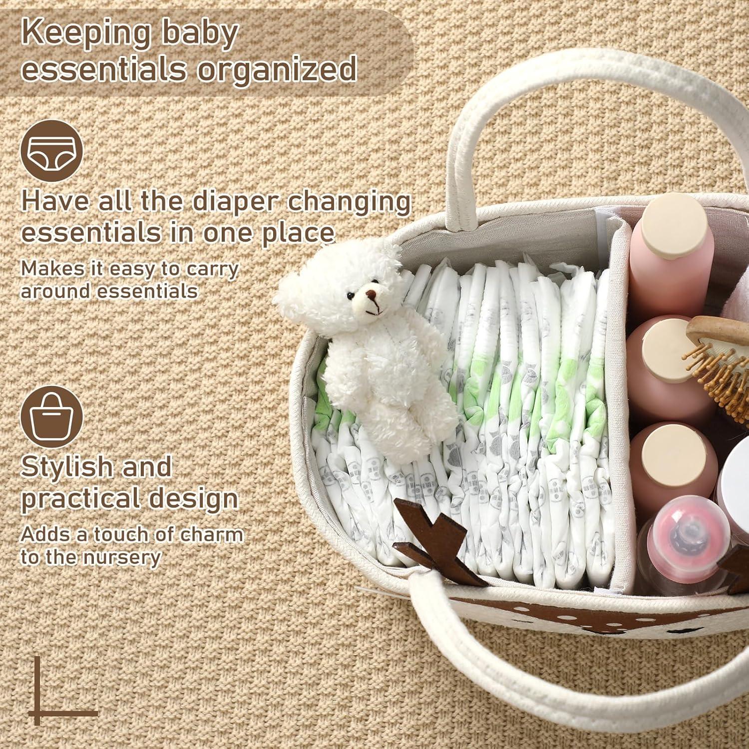 Organizador de Pañales para Bebé Weysat Ciervo 38x25cm