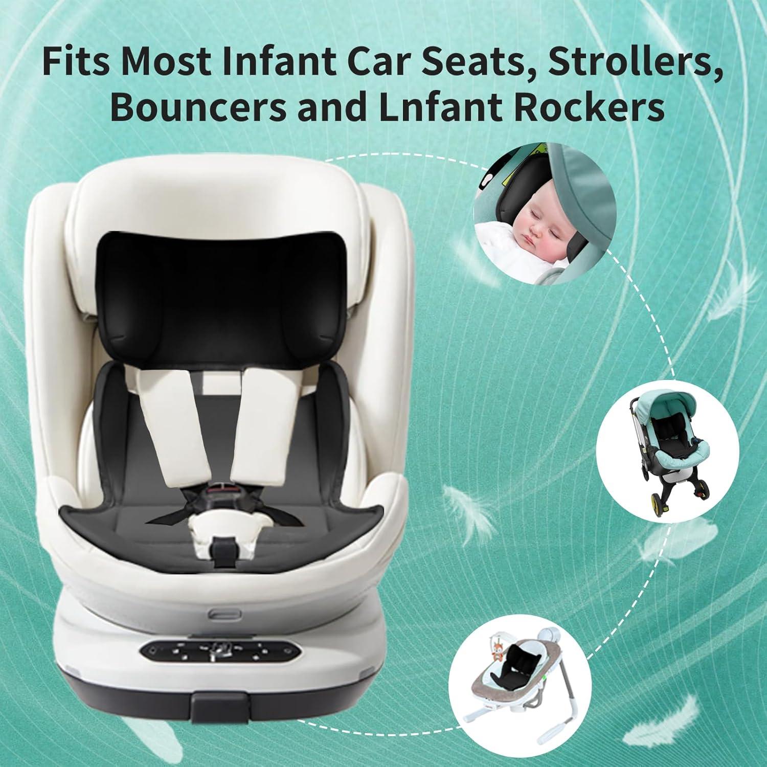 Inserto para Asiento de Auto Bebé Twievo - Soporte Cabeza y Cuerpo