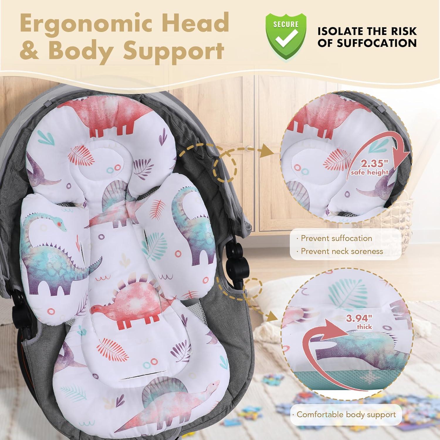 Inserto para Asiento de Auto E1F1NN DOT Dinosaurio 2 en 1