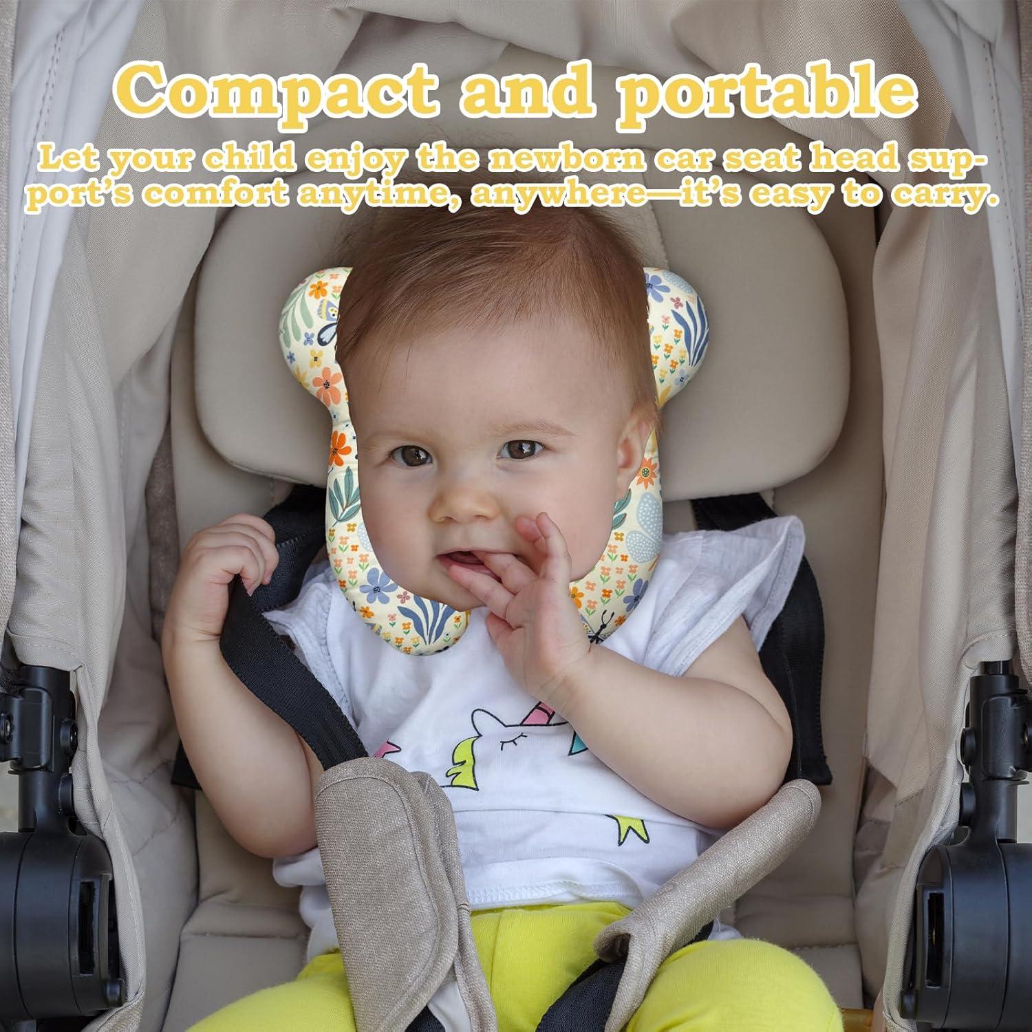 Almohada de Viaje para Bebé ZHOMA Soporte Cuello Flor 2