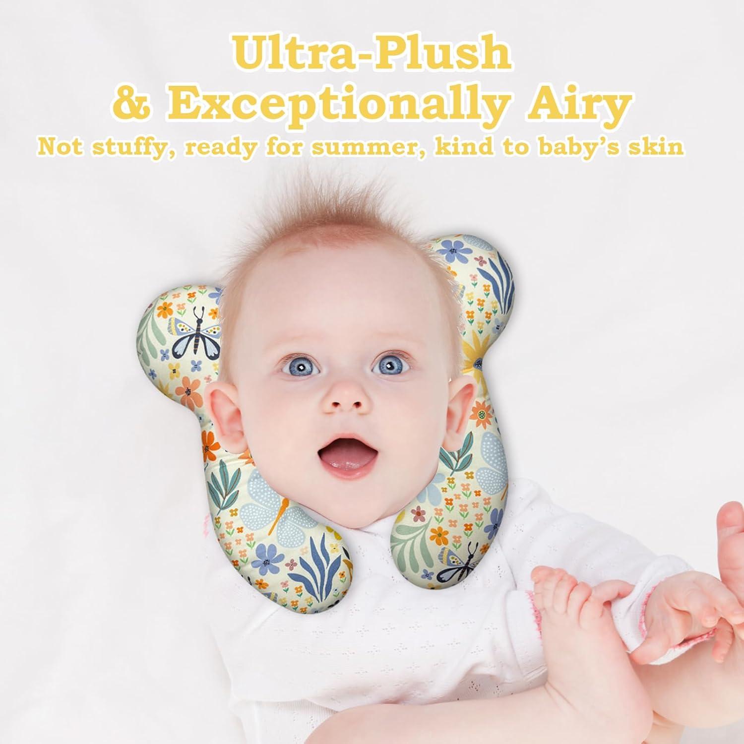 Almohada de Viaje para Bebé ZHOMA Soporte Cuello Flor 2