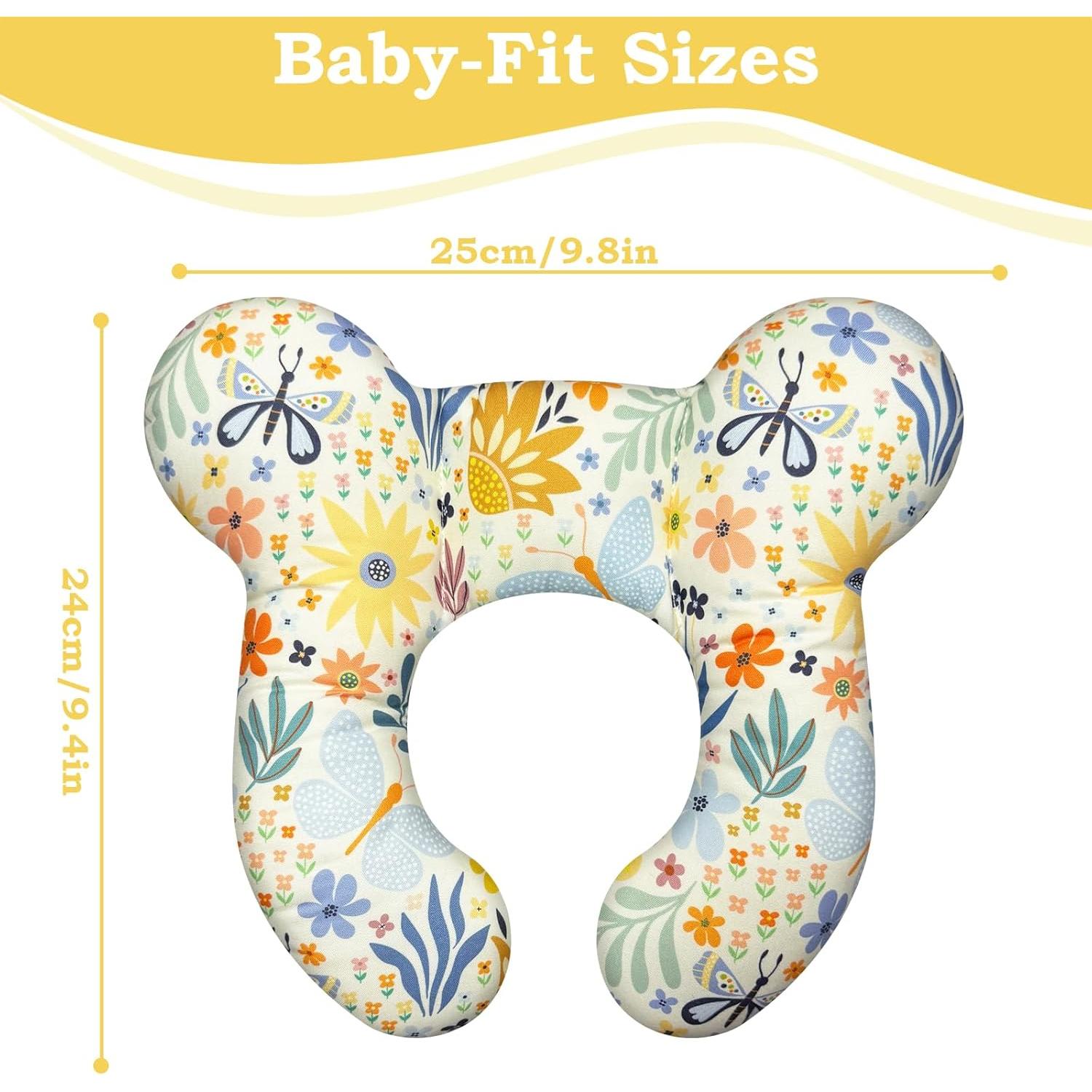 Almohada de Viaje para Bebé ZHOMA Soporte Cuello Flor 2