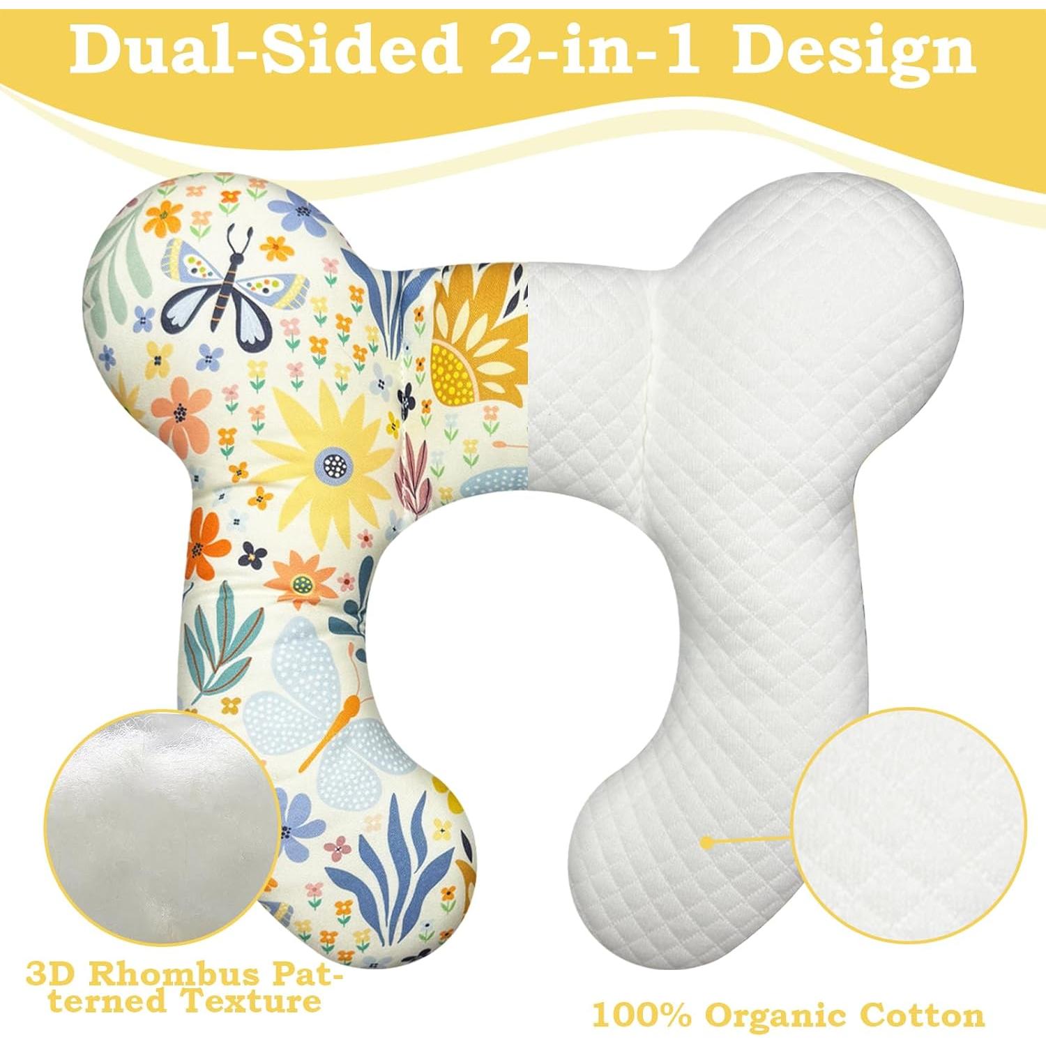 Almohada de Viaje para Bebé ZHOMA Soporte Cuello Flor 2