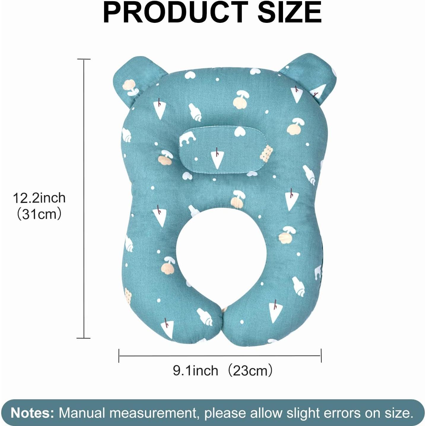 Almohada de Viaje para Bebé Reidio Doble Cara Coral 22.86x20.32cm