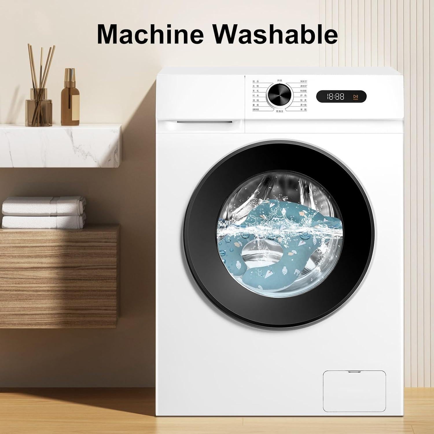 Almohada de Viaje para Bebé Reidio Doble Cara Coral 22.86x20.32cm