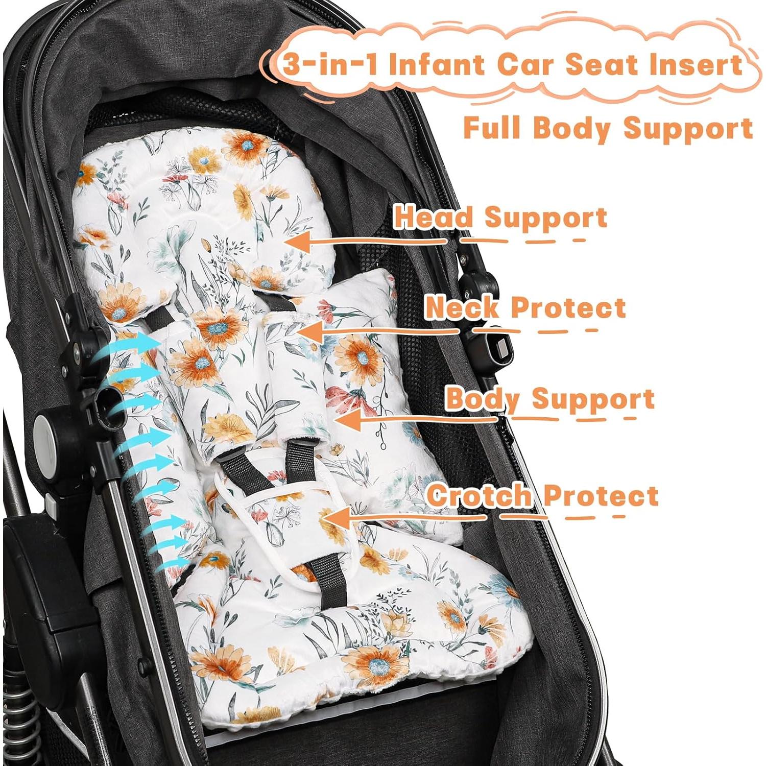 Cojín de Inserción para Asiento de Auto HNHUAMING 3 en 1 Suave