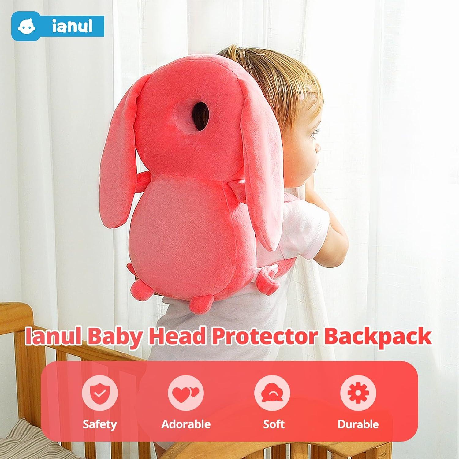Mochila Protectora de Cabeza para Bebés Ianul - Arnés Ajustable