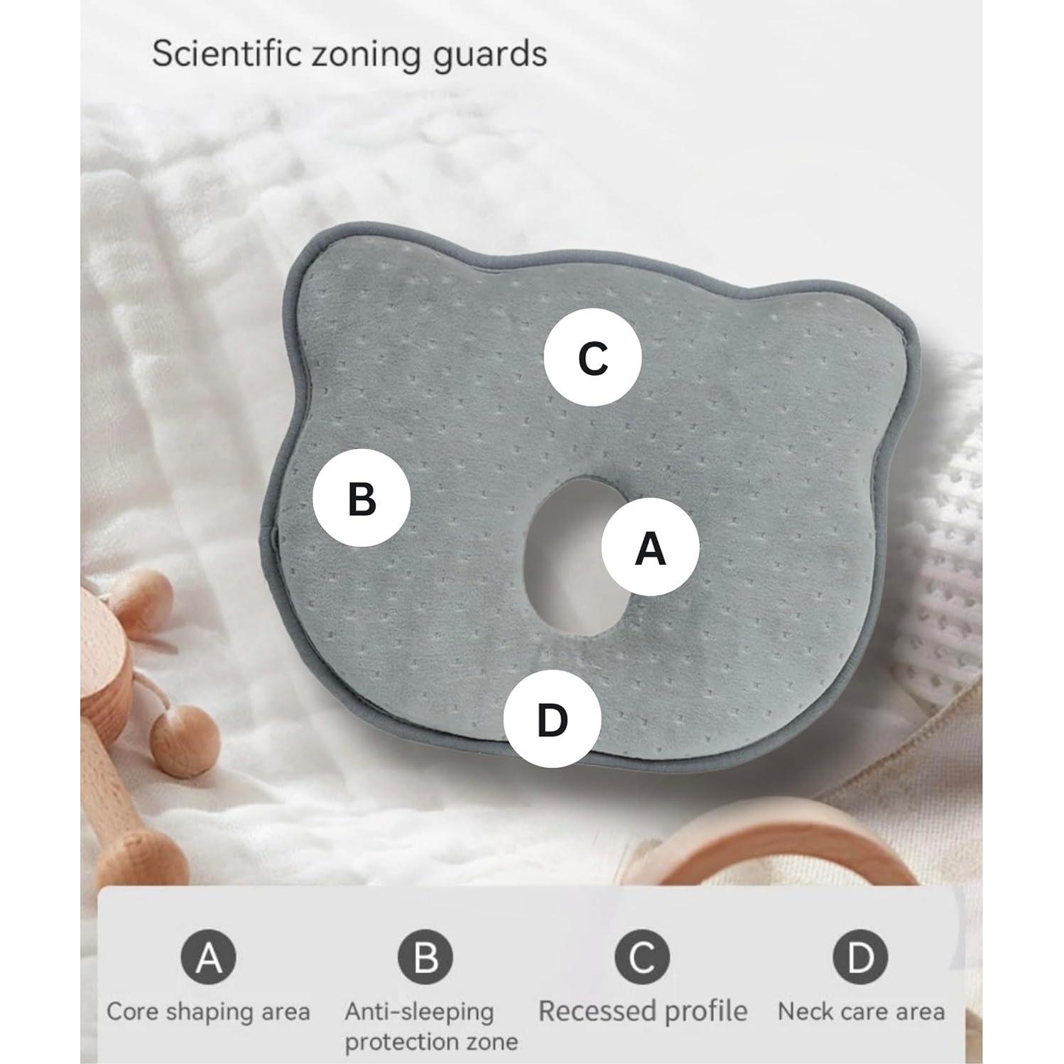 Almohada Pequeña PookSter Oso de Espuma Viscoelástica 21x3cm