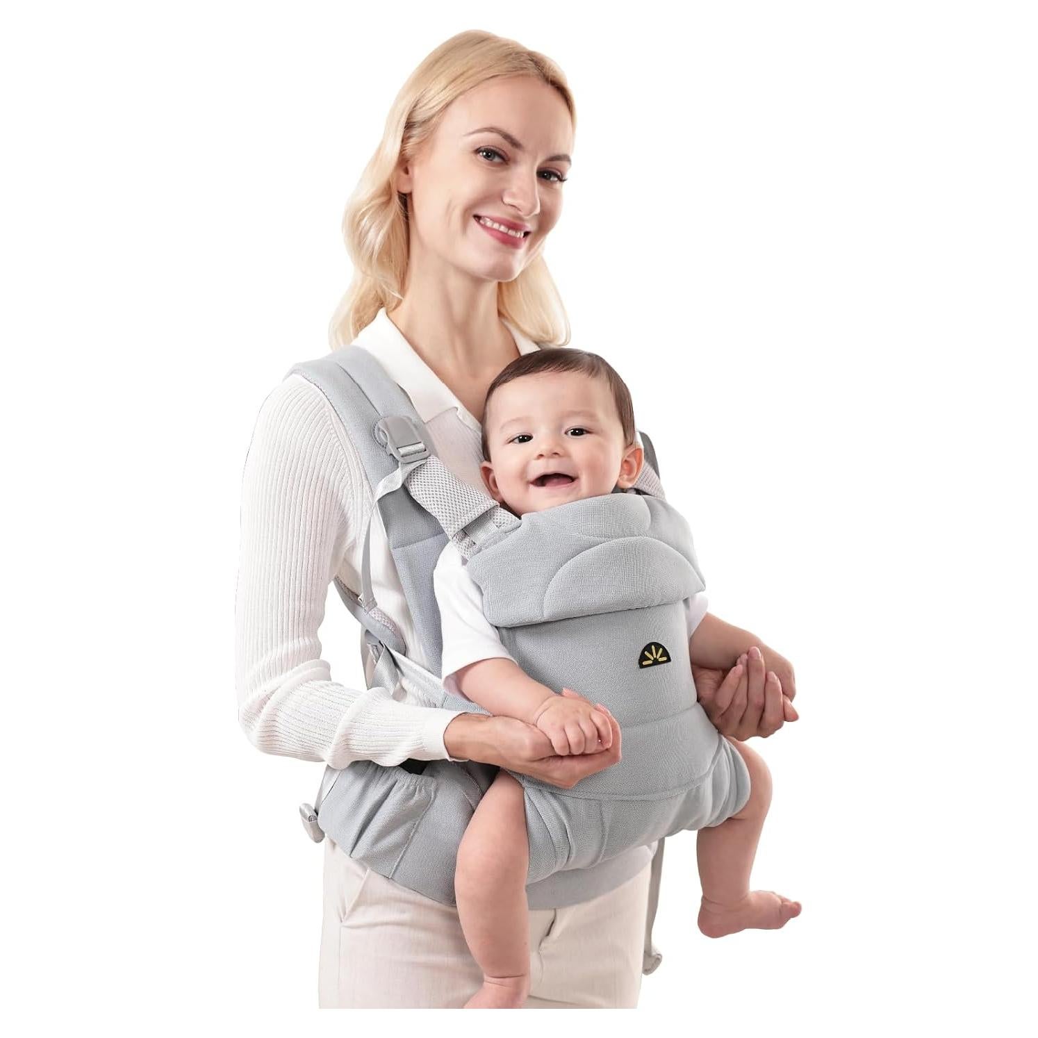 Portabebés Ergonómico Dawnbud Azul Ajustable Ultra Suave