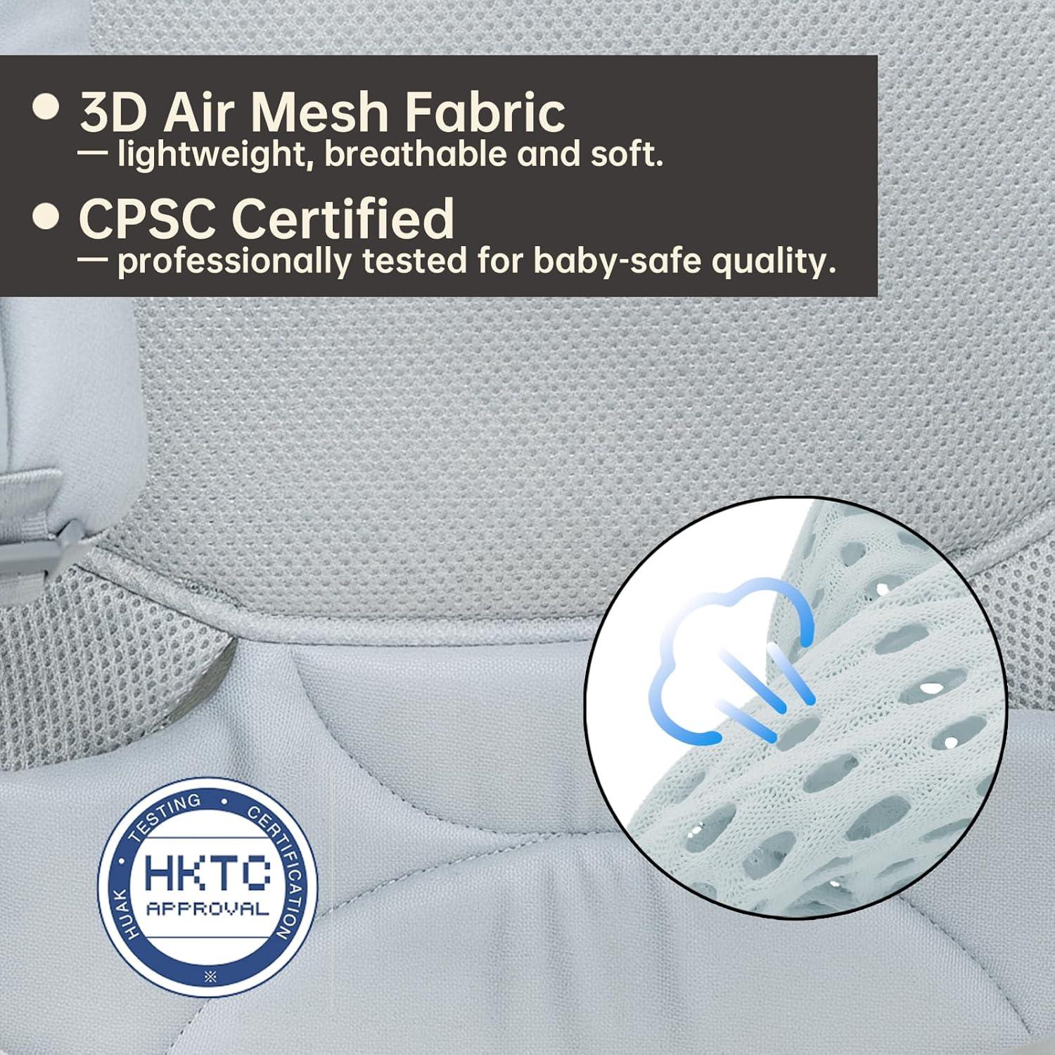 Portabebés Ergonómico Dawnbud Azul Ajustable Ultra Suave