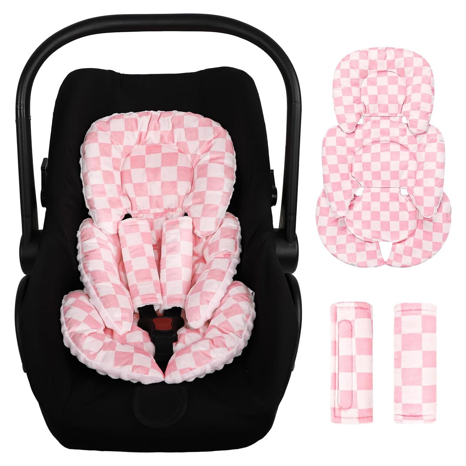 Cojín de Inserción para Asiento de Auto Infantil DAYEEBALL Rosa