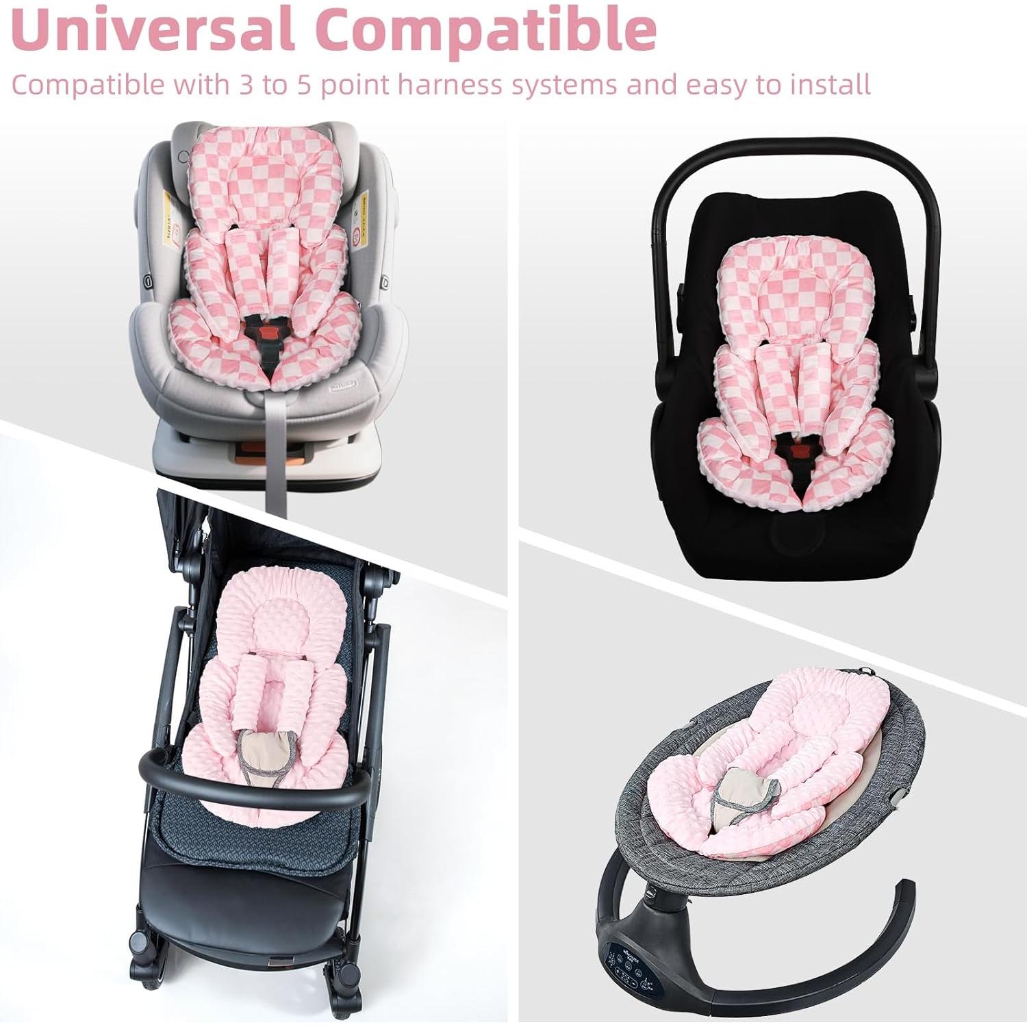 Cojín de Inserción para Asiento de Auto Infantil DAYEEBALL Rosa