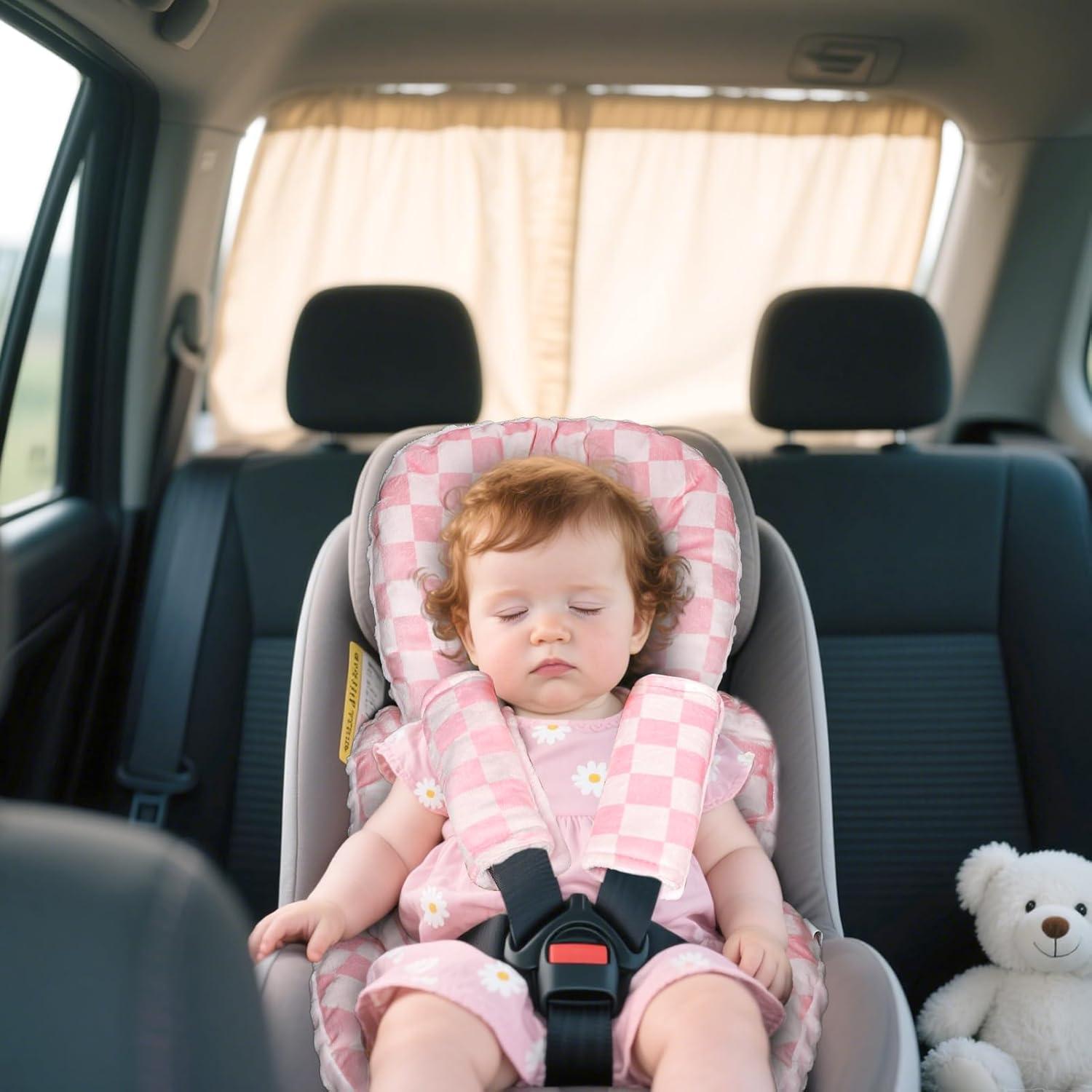 Cojín de Inserción para Asiento de Auto Infantil DAYEEBALL Rosa