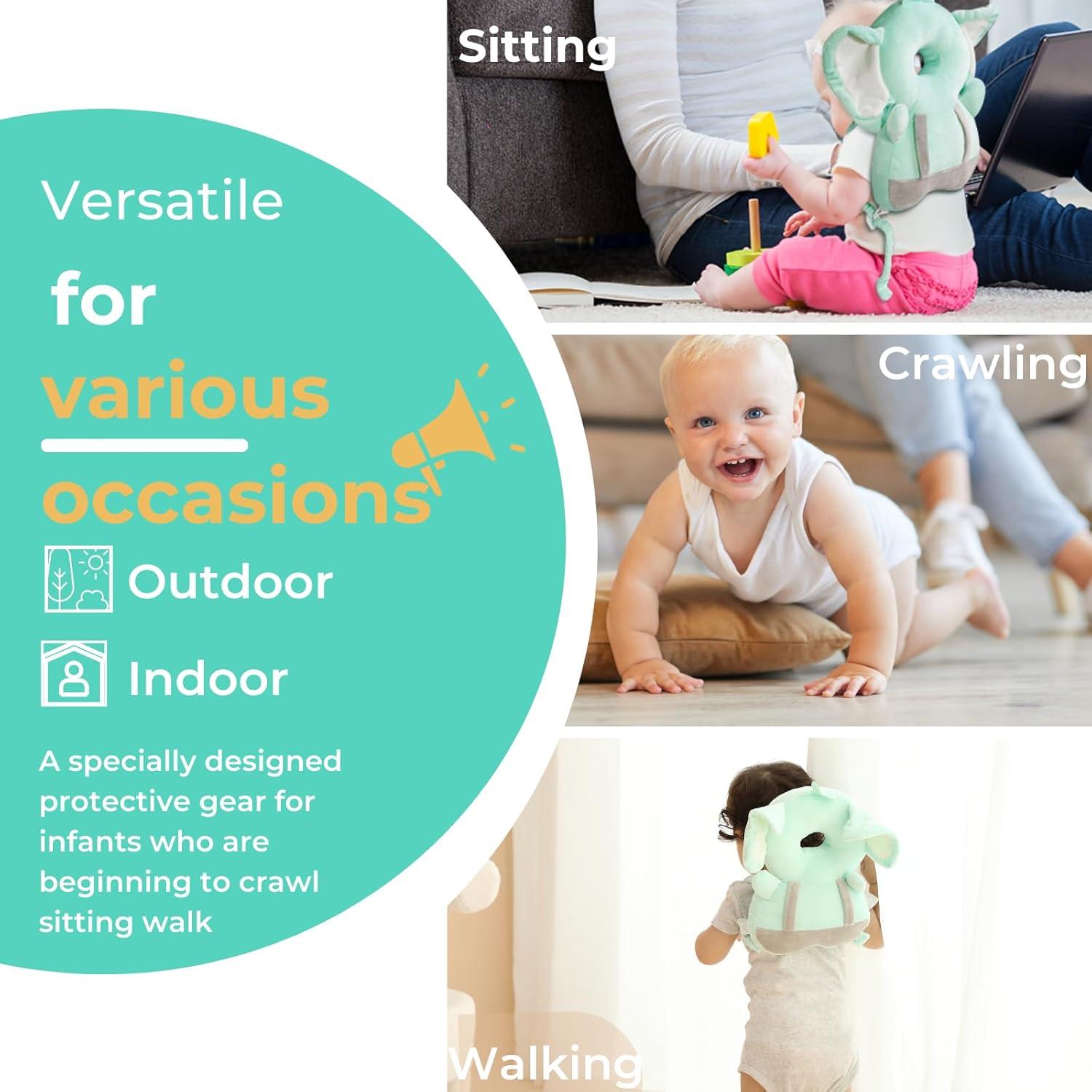 Protector de Cabeza para Bebés Maforts Elefante Verde 32.8x19.8cm