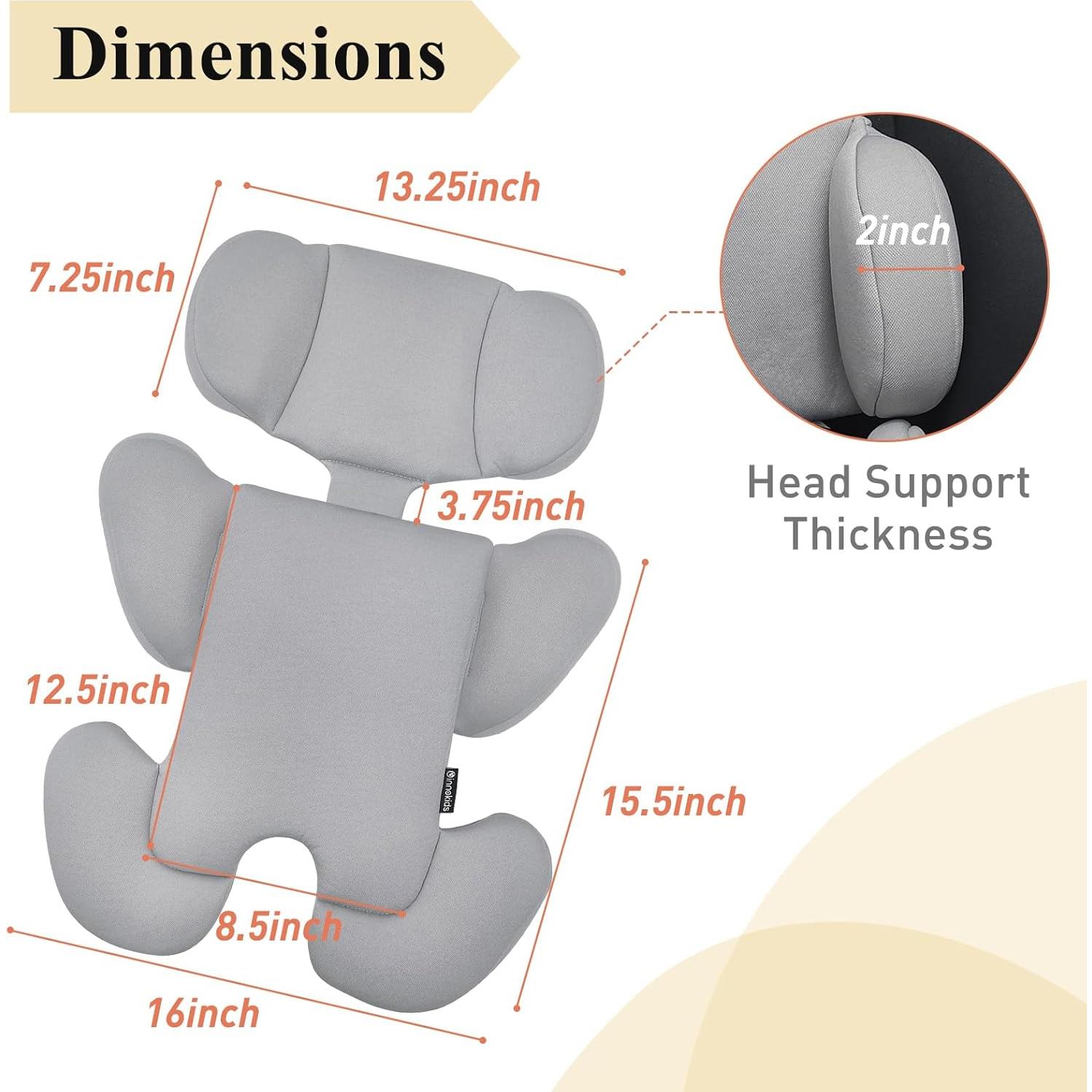 Inserto para Asiento de Auto Innokids Bebés Gris Claro