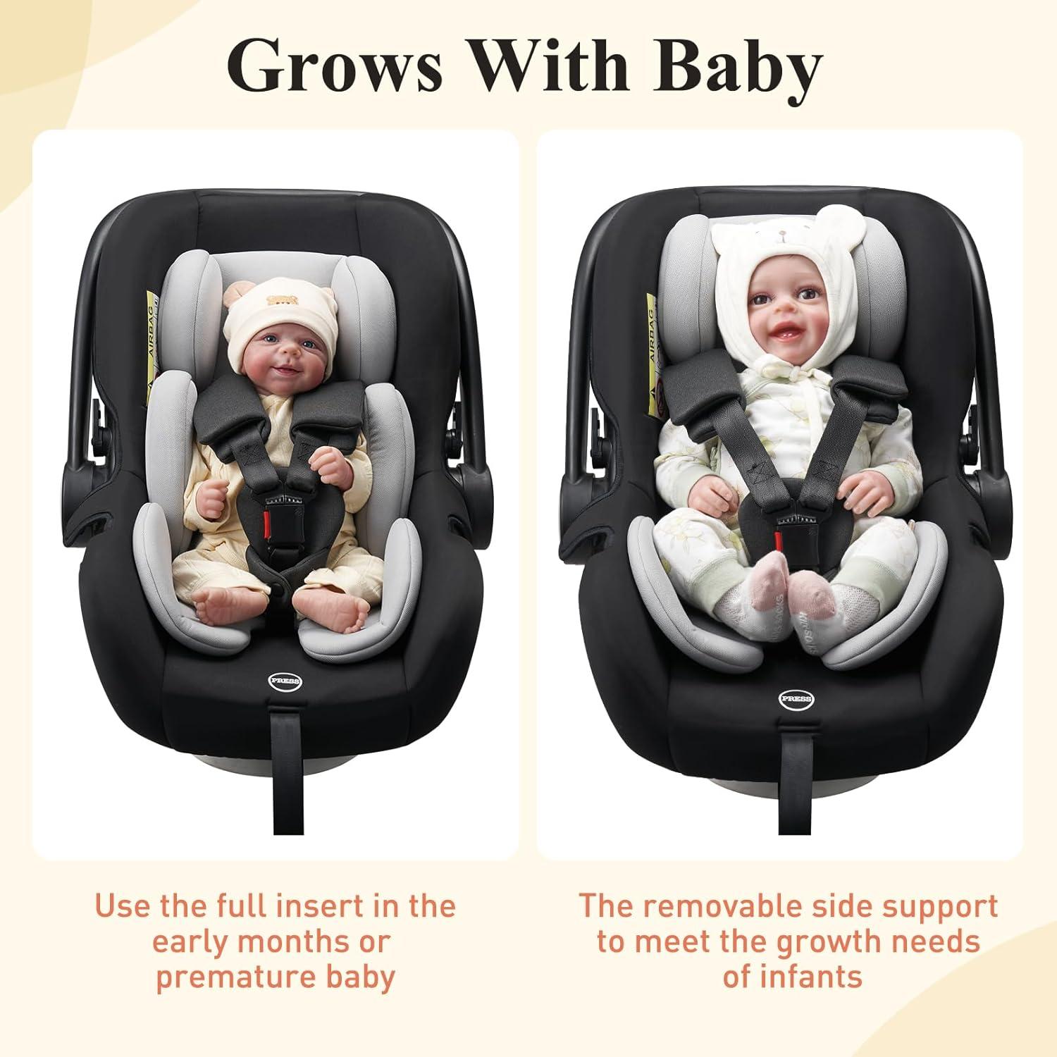 Inserto para Asiento de Auto Innokids Bebés Gris Claro