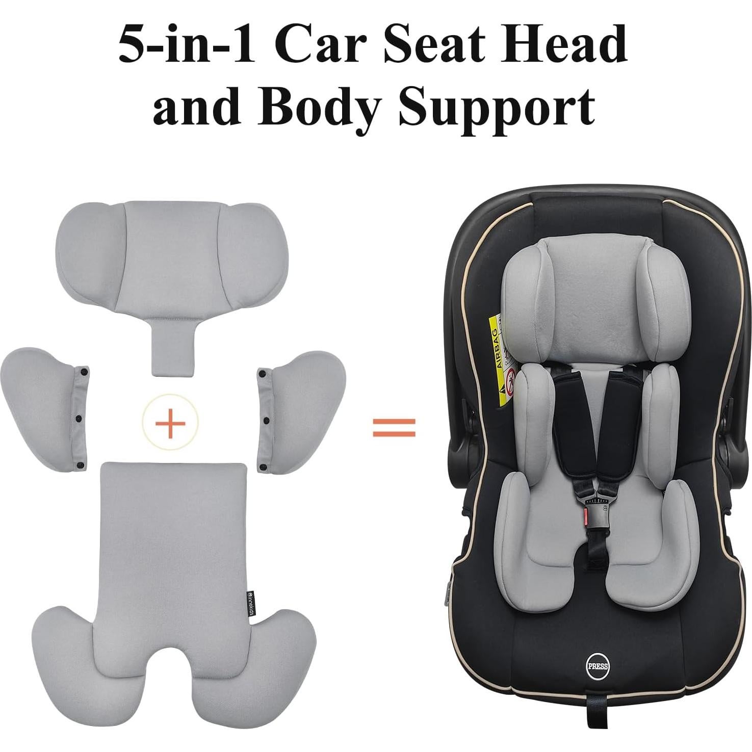 Inserto para Asiento de Auto Innokids Bebés Gris Claro