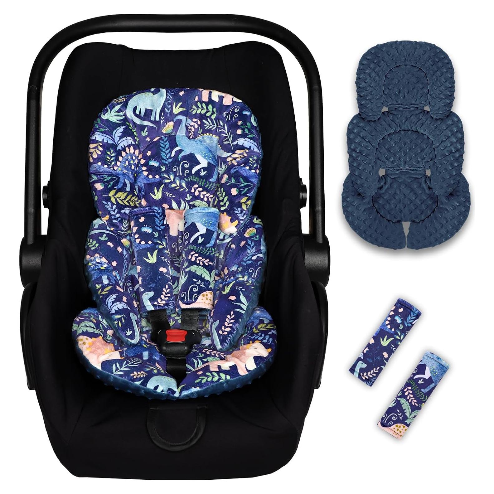 Inserto para Asiento de Auto Bebés Pea Pod Dinosaurio 3D