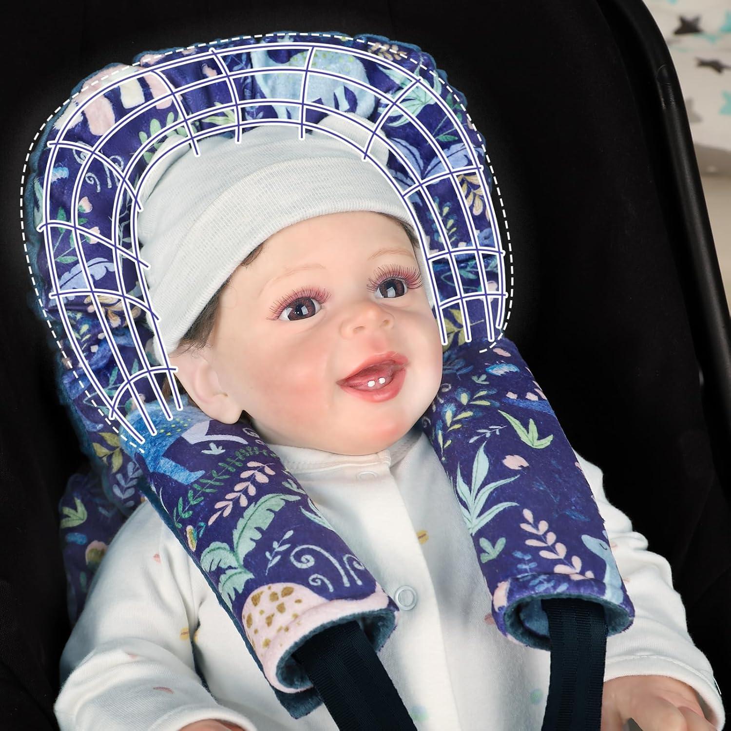 Inserto para Asiento de Auto Bebés Pea Pod Dinosaurio 3D