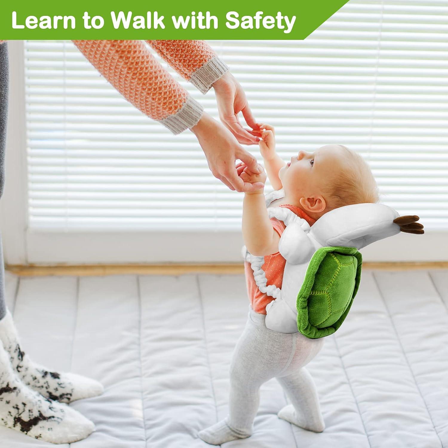 Mochila Protectora de Cabeza Bebé Tortuga Ajustable 32x19 cm