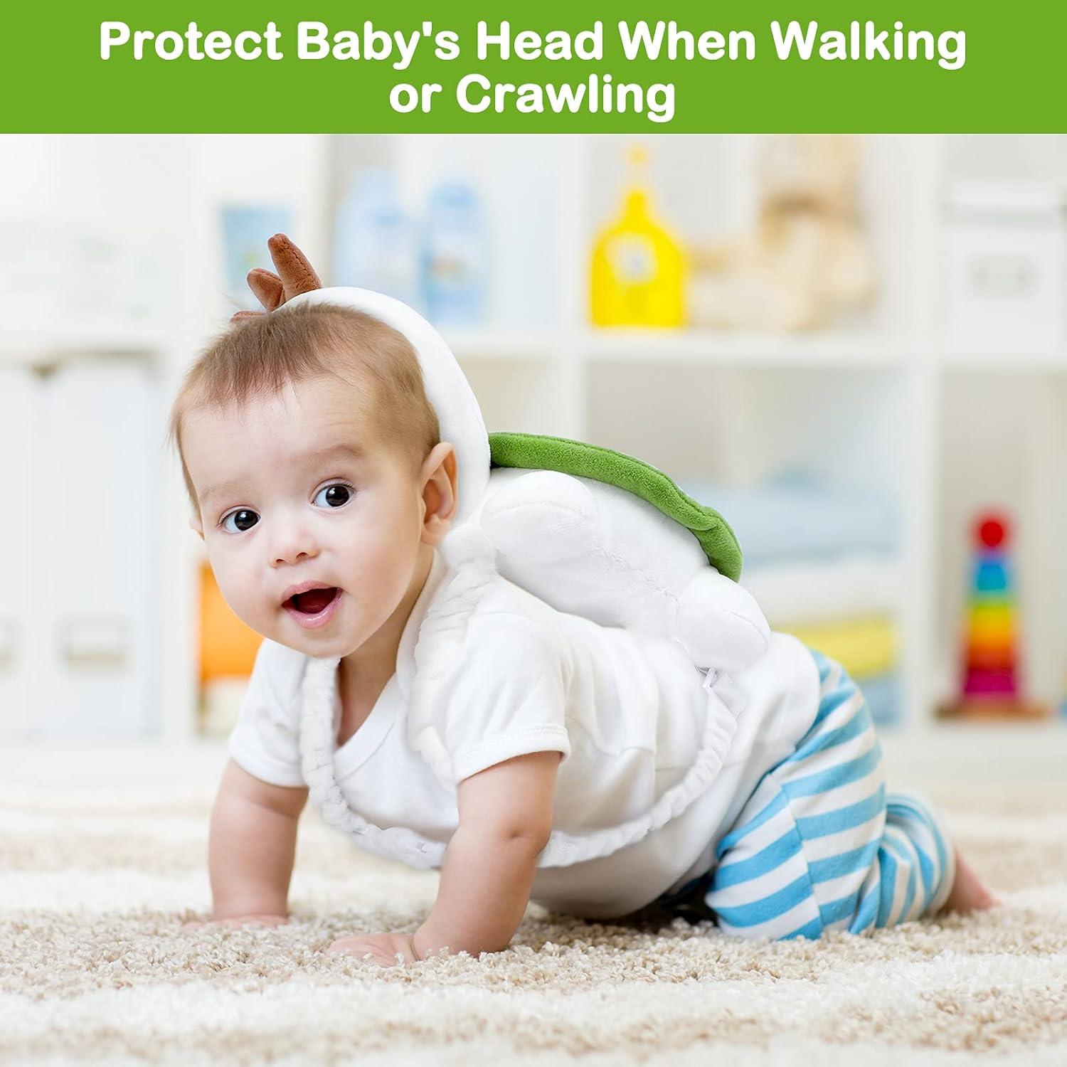 Mochila Protectora de Cabeza Bebé Tortuga Ajustable 32x19 cm