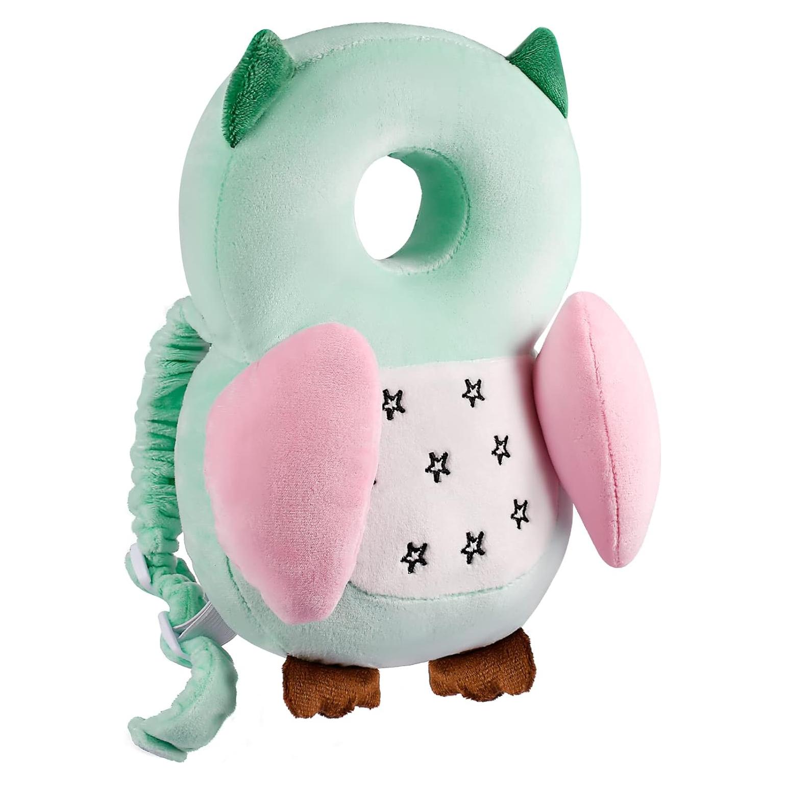 Mochila Protectora de Cabeza Bebé Búho Ajustable 32x19cm