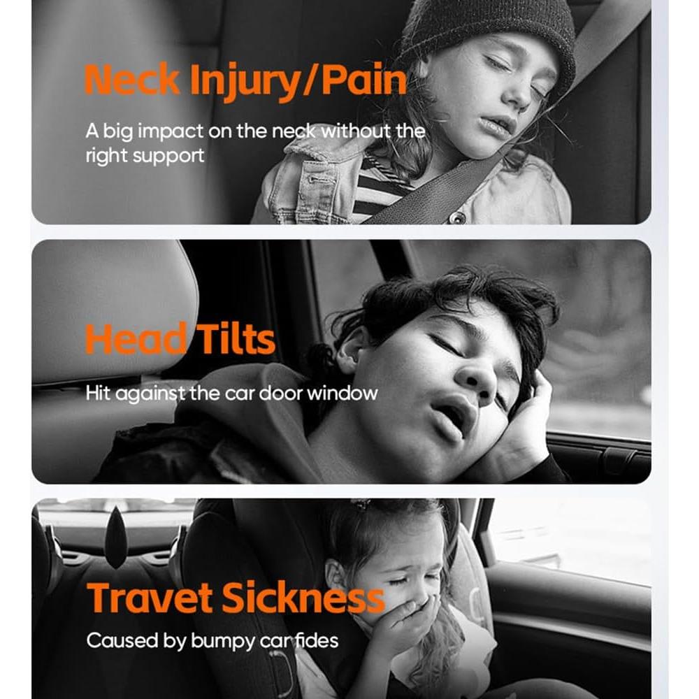 Almohada reposacabezas coche FANXIN ajustable 360° espuma viscoelástica