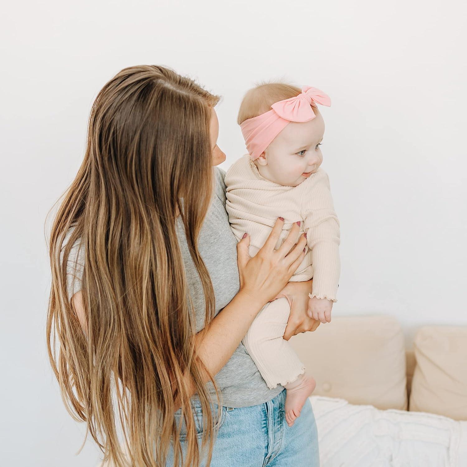 Diademas de Nylon Prohouse 20PCS para Bebés - Color Arcilla