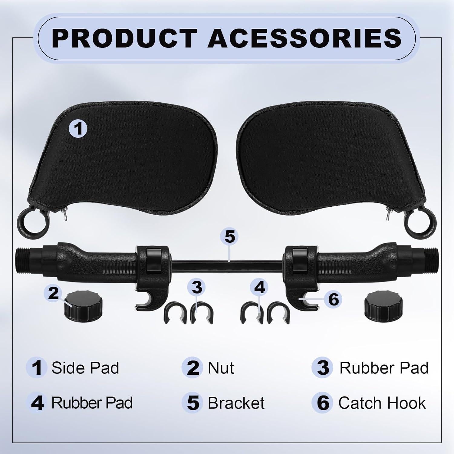 Almohada Reposacabezas Ajustable BBTO para Coche - Soporte 360°