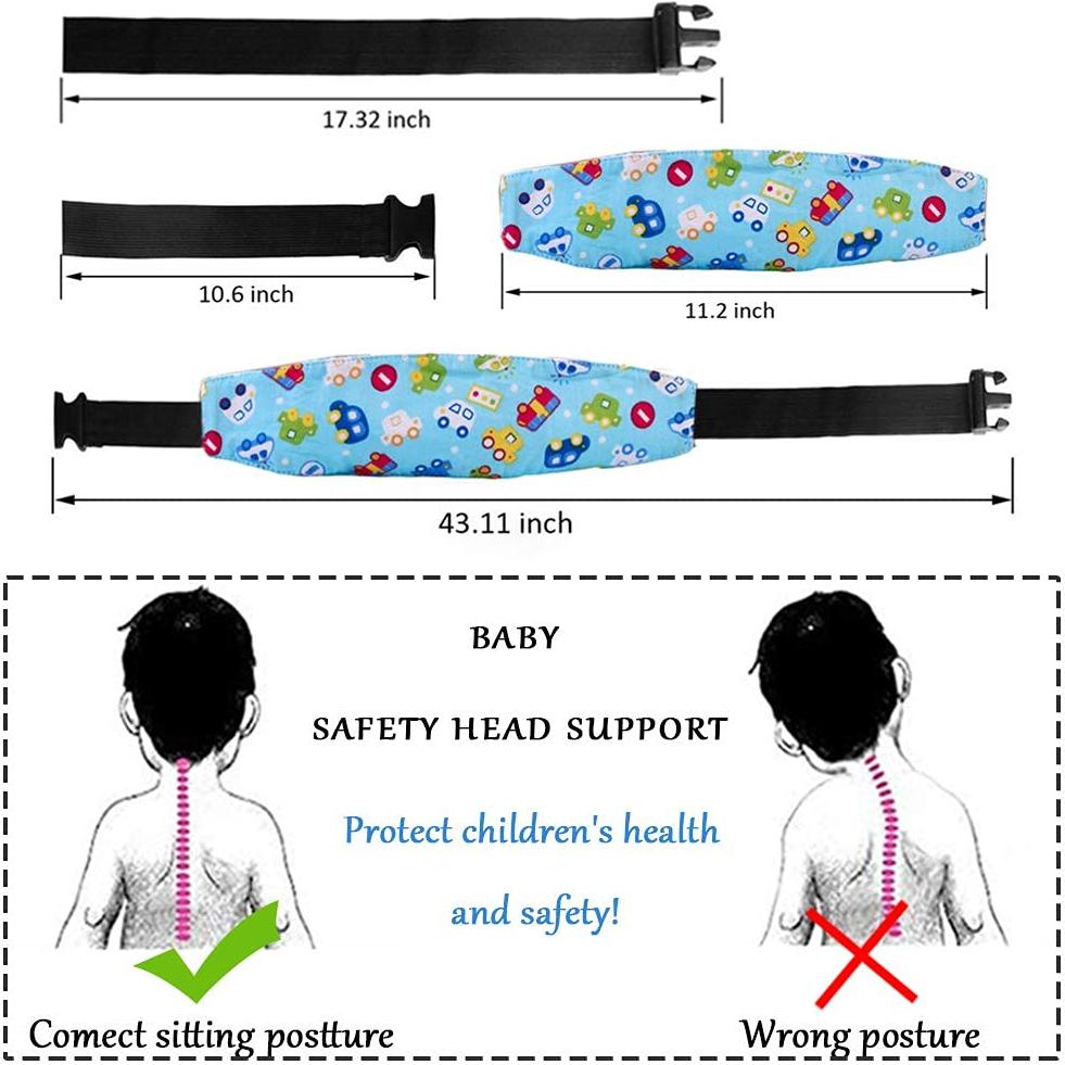 Soporte para Cabeza de Asiento de Coche ZYNQACC 2 Pcs Rosa Azul