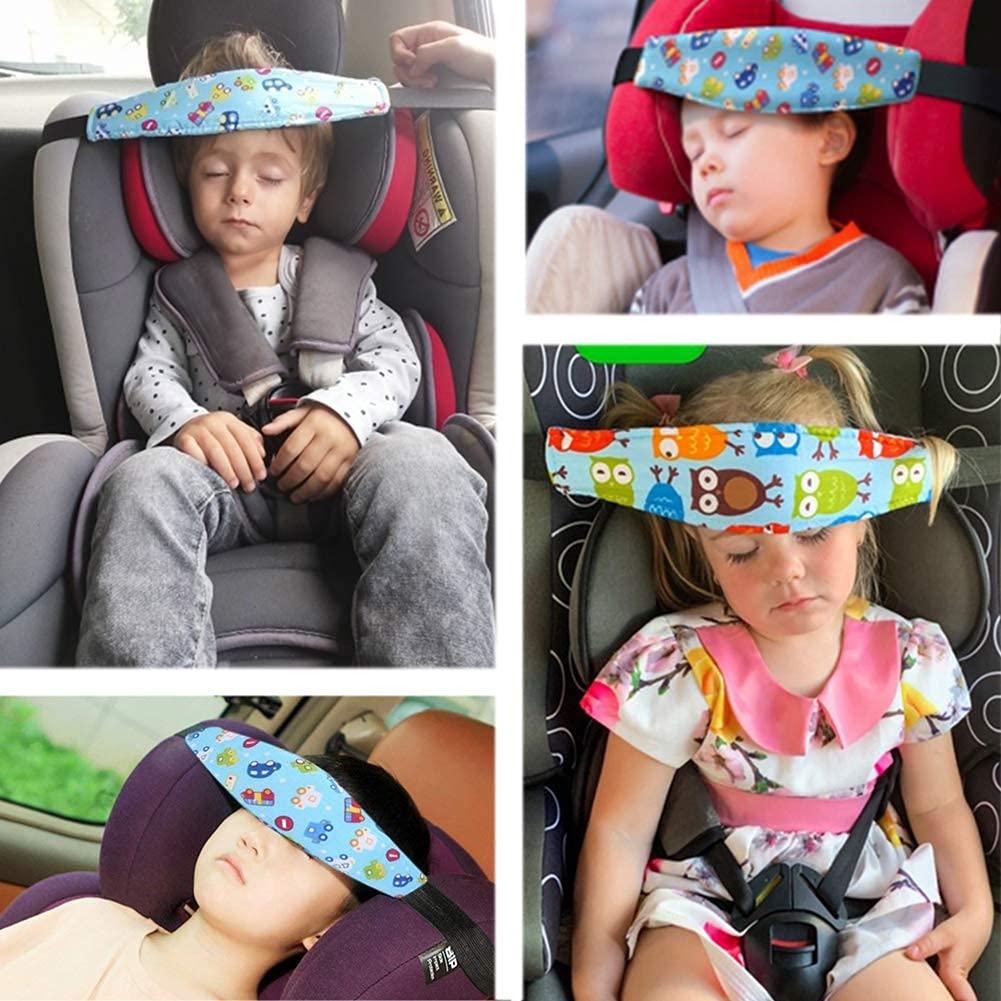 Soporte para Cabeza de Asiento de Coche ZYNQACC 2 Pcs Rosa Azul