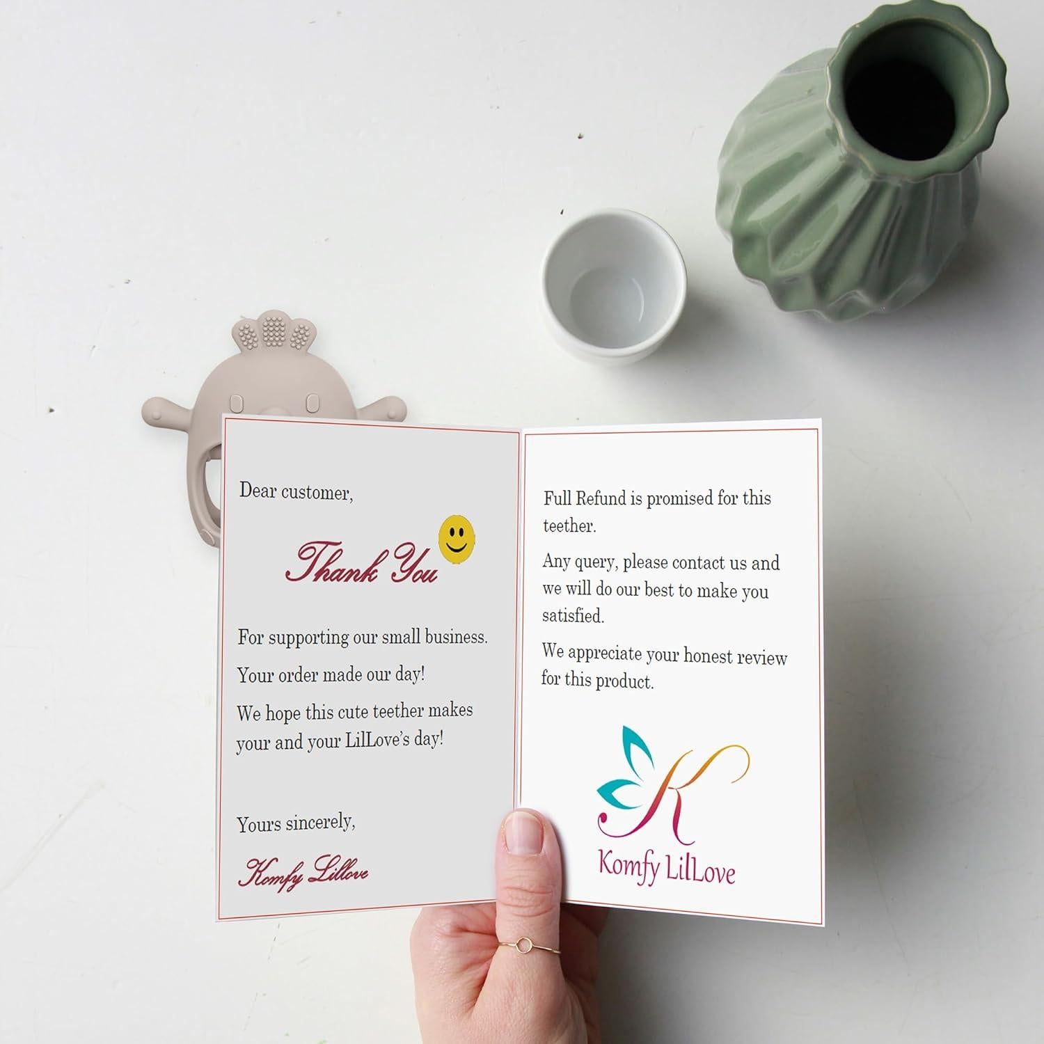 Teether de Silicona Komfy LilLove para Bebés 0-12 Meses