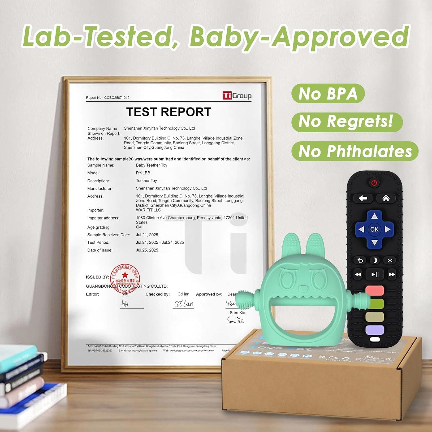 Set de Juguetes para la Dentición Criamolo - Mordedor y Guante