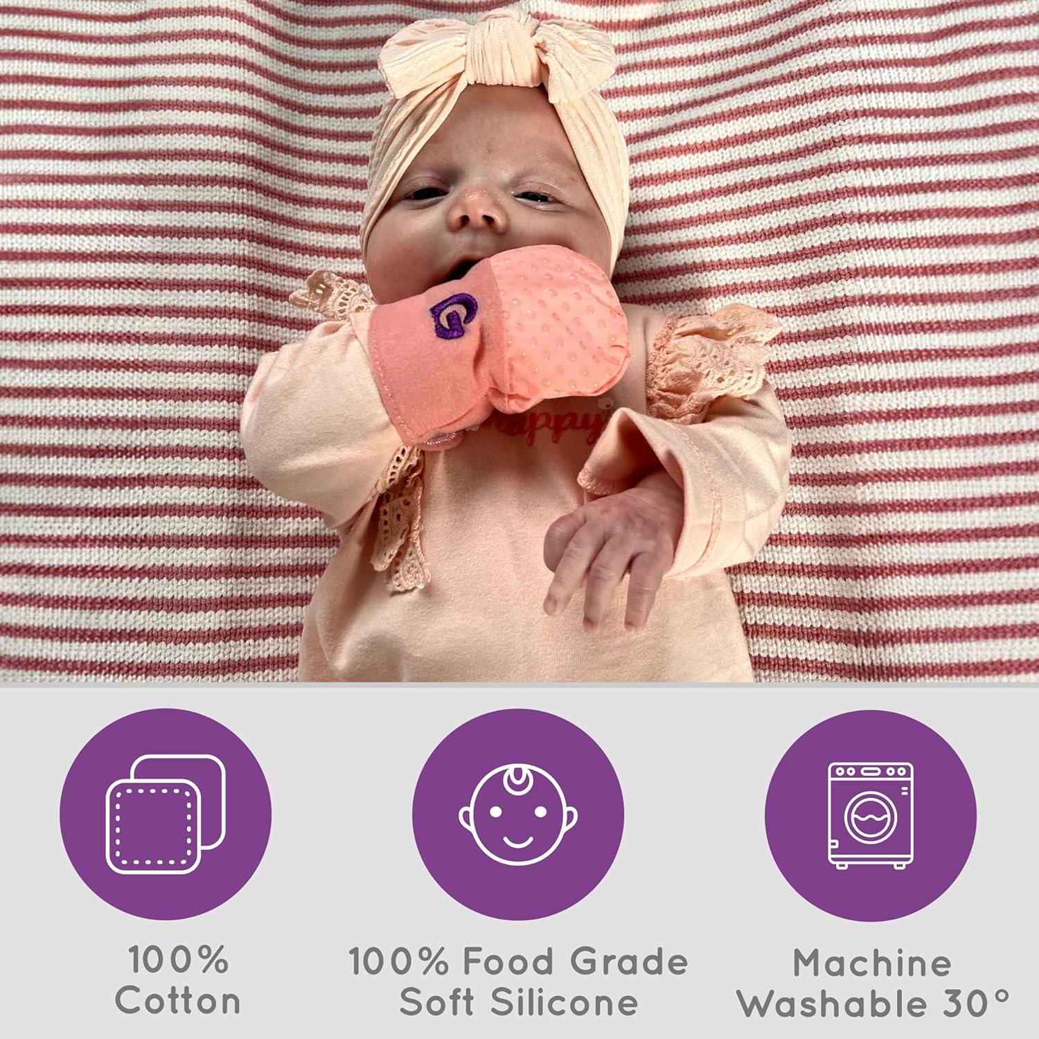 Mitones Antirrasguños Gummee Rosa para Bebés