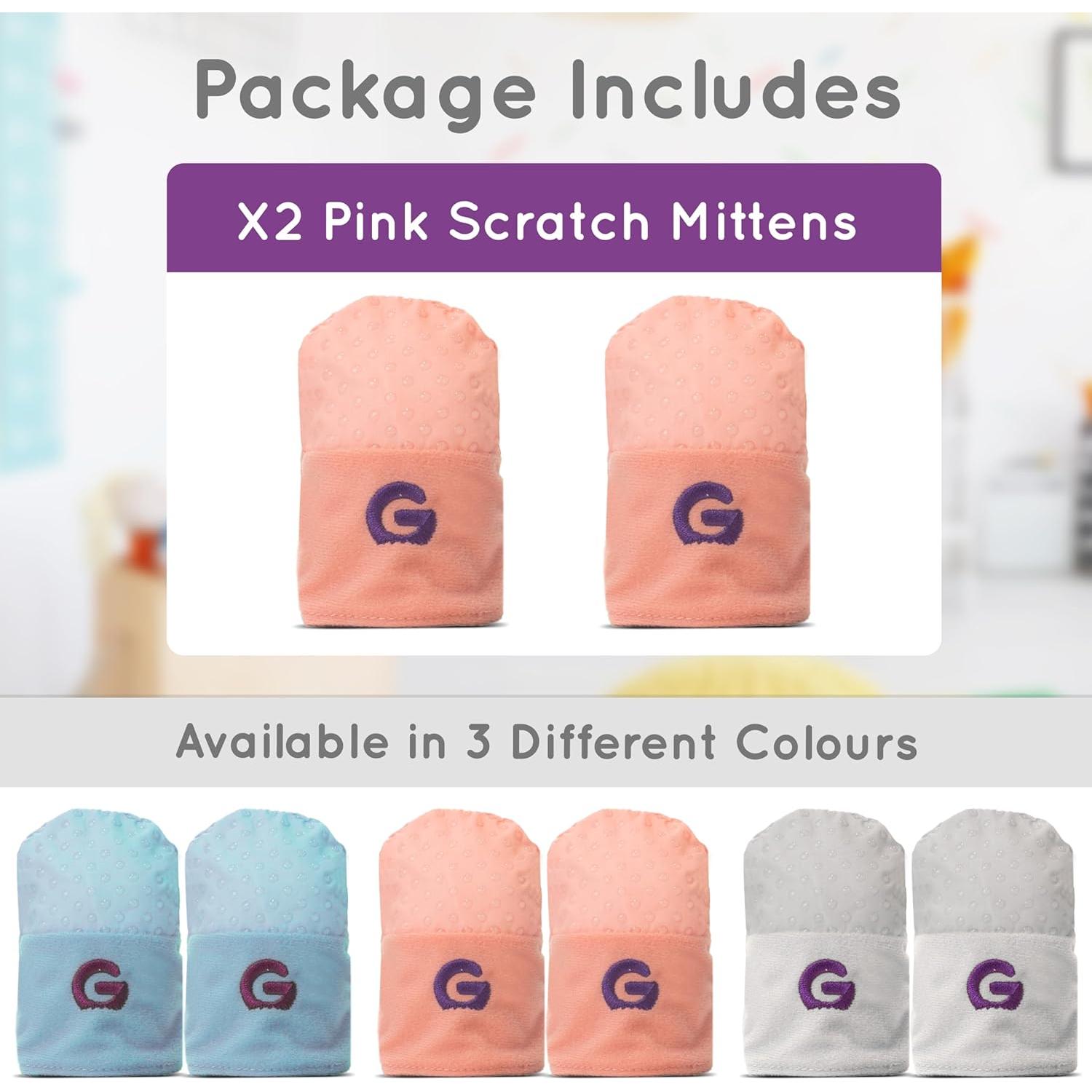 Mitones Antirrasguños Gummee Rosa para Bebés