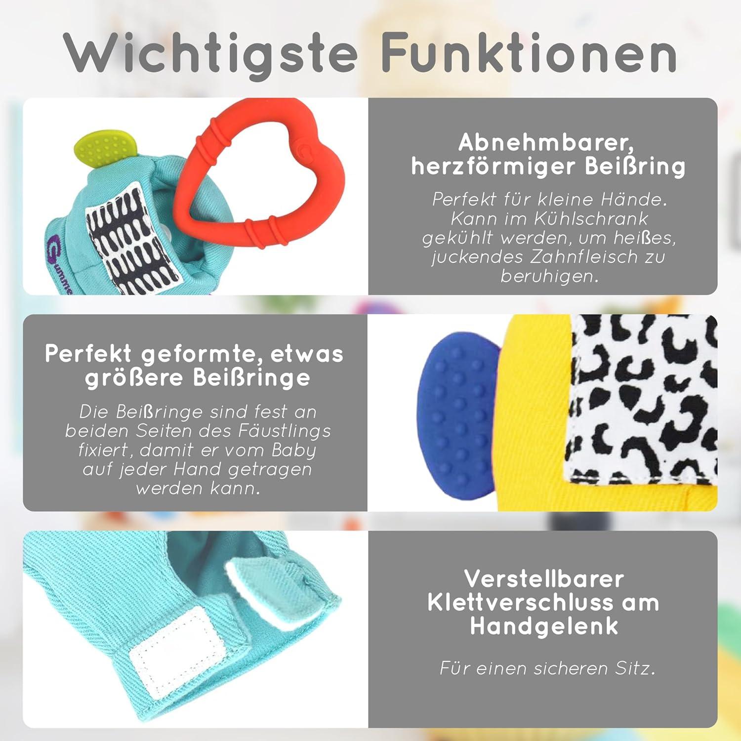 Guante de Dentición Gummee para Bebés 3-9 Meses - Mordedor