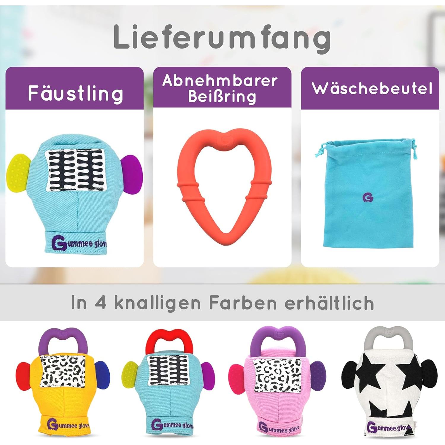 Guante de Dentición Gummee para Bebés 3-9 Meses - Mordedor