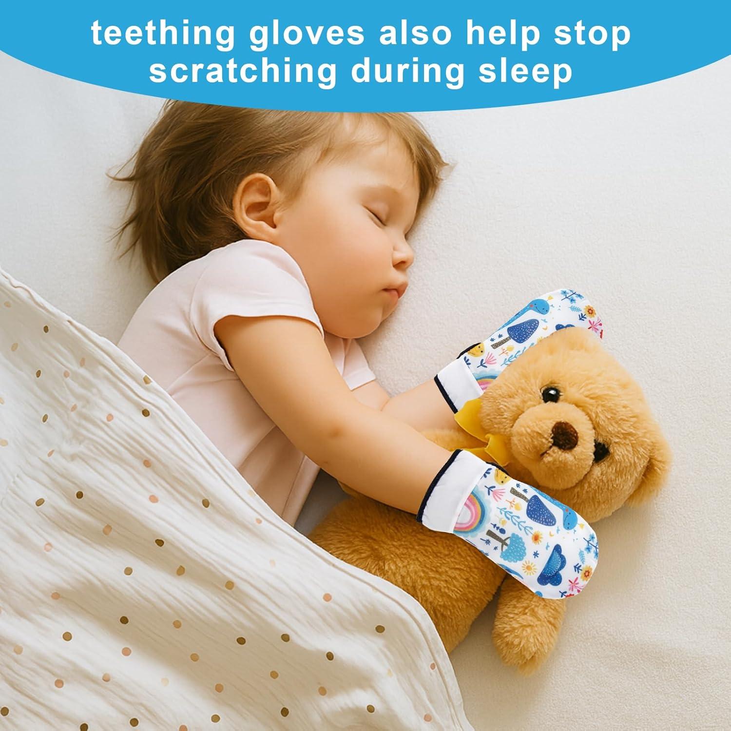 Guantes de Dentición Impermeables FDFuZhao para Niños Mayores