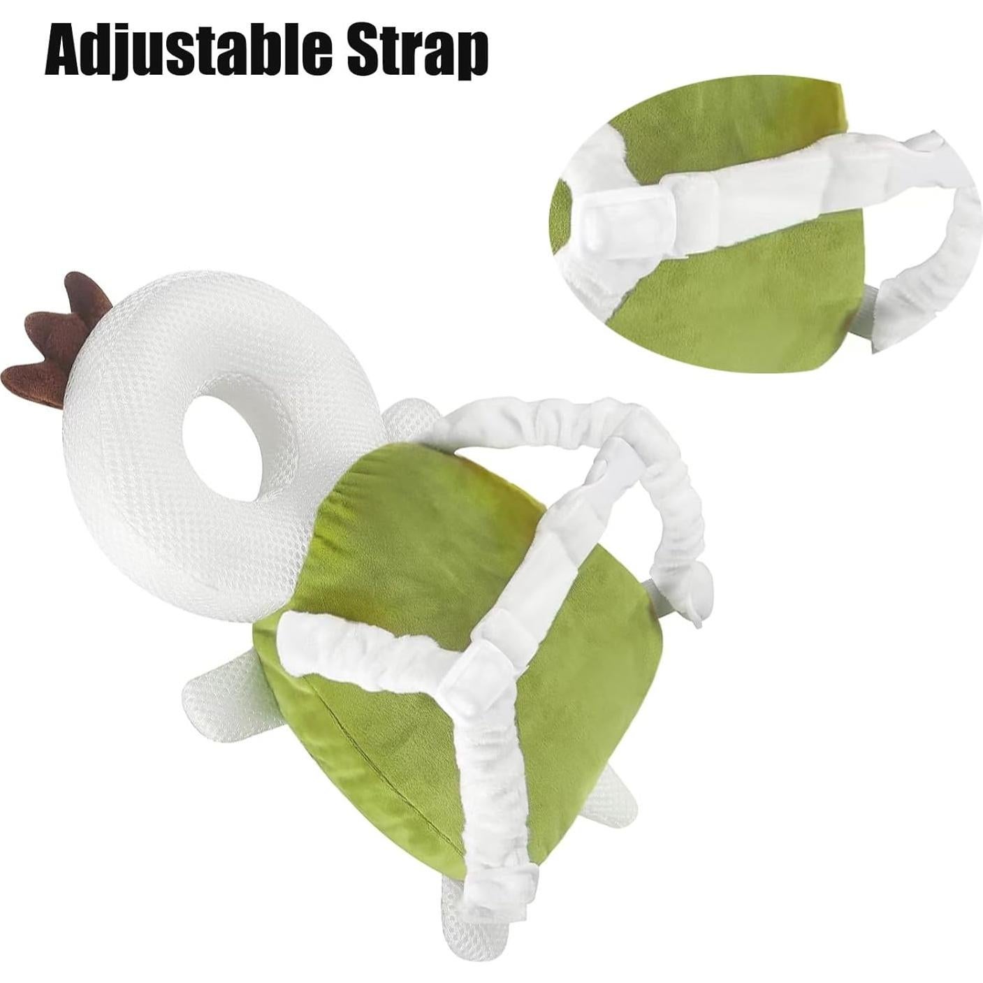 Mochila Protector de Cabeza PandaEar para Bebés Verde