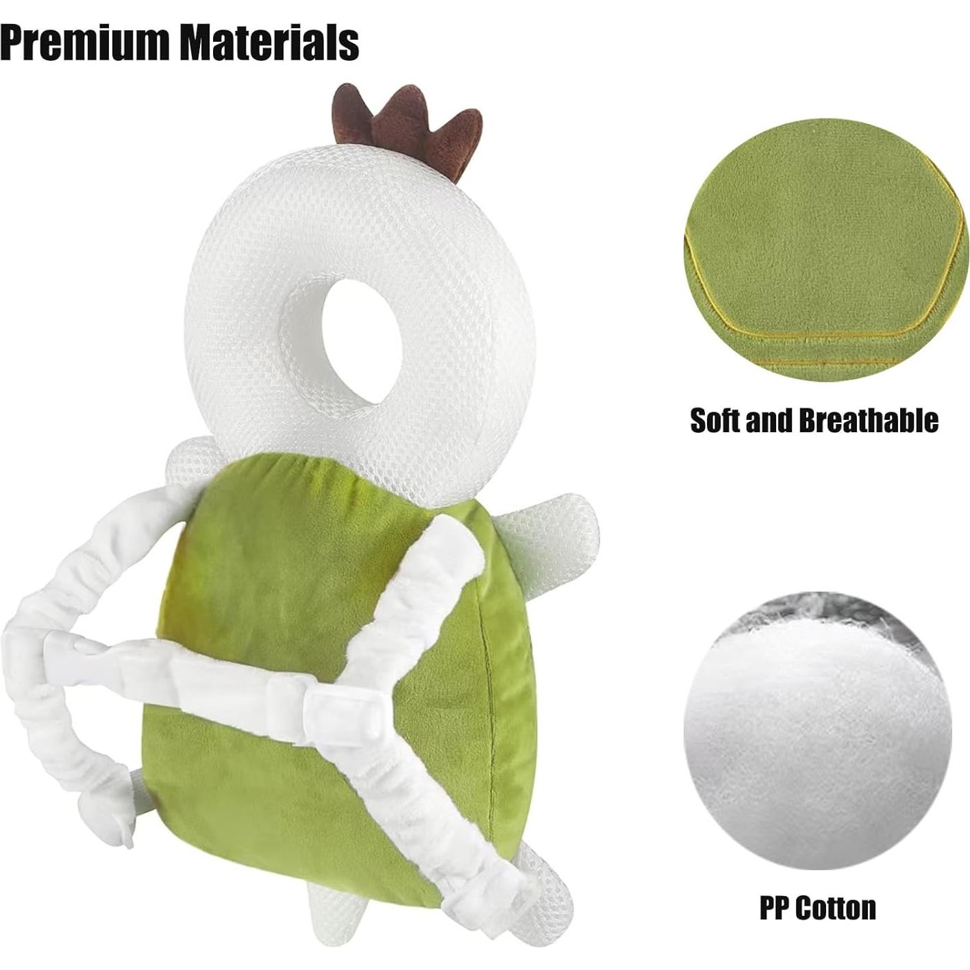 Mochila Protector de Cabeza PandaEar para Bebés Verde