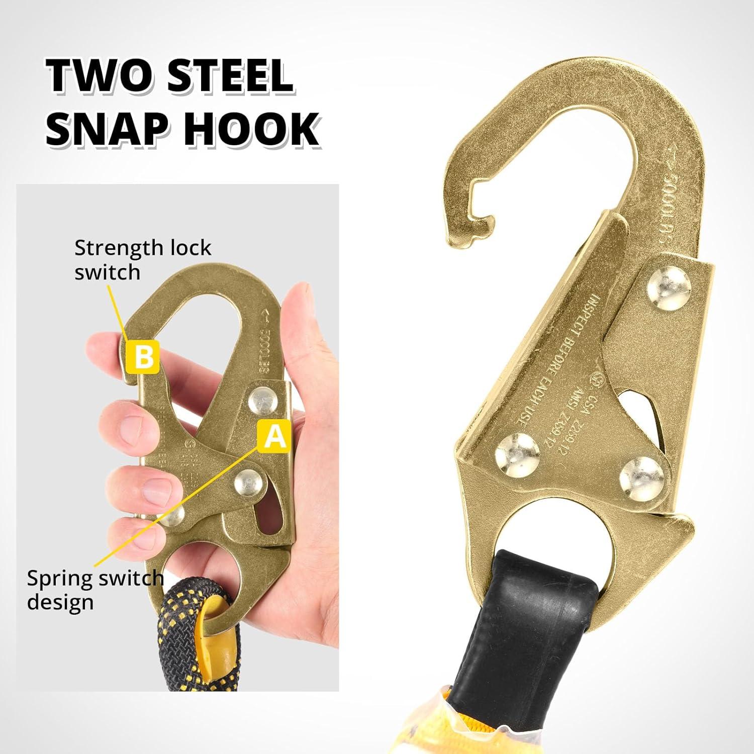 Arnés de Seguridad TT TRSMIMA con Cuerda 15,24 m y Ganchos