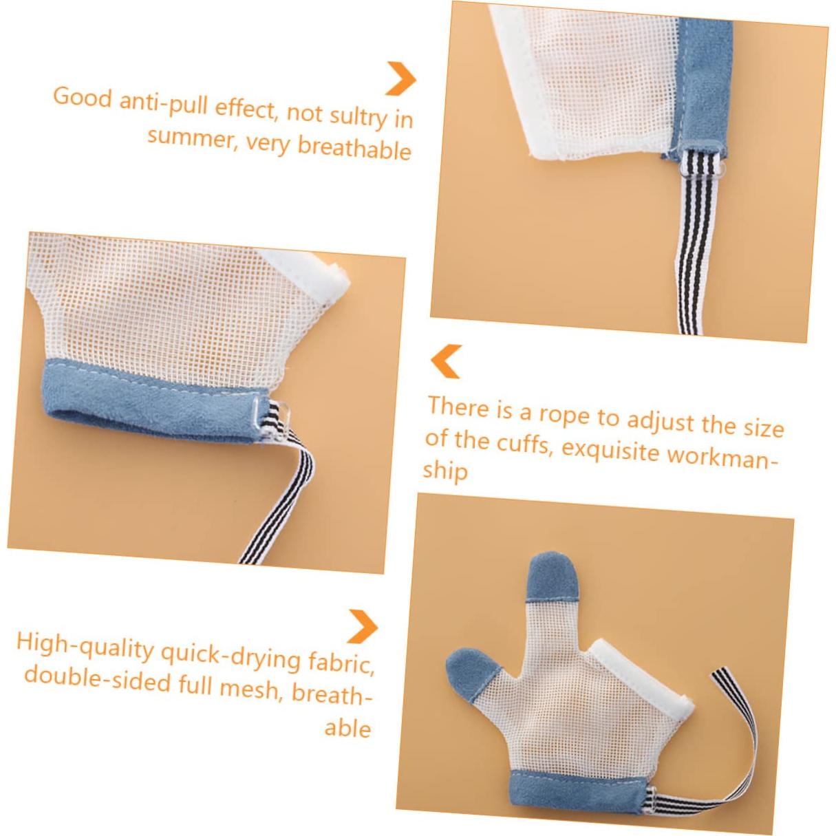 Guantes Anti-Rasguños para Bebés de Nylon - Mitones Ajustables