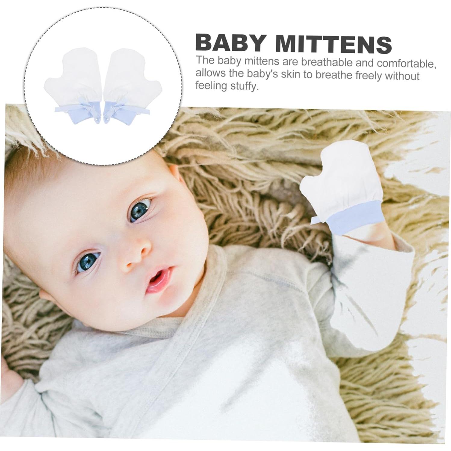 Mitones Anti-Mordedura para Bebés Veemoon Azul 0-3 meses