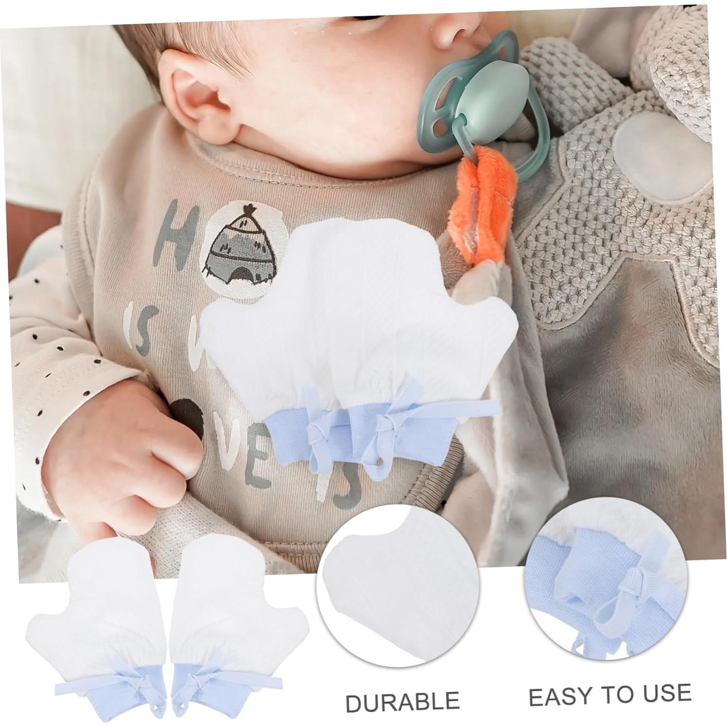 Mitones Anti-Mordedura para Bebés Veemoon Azul 0-3 meses