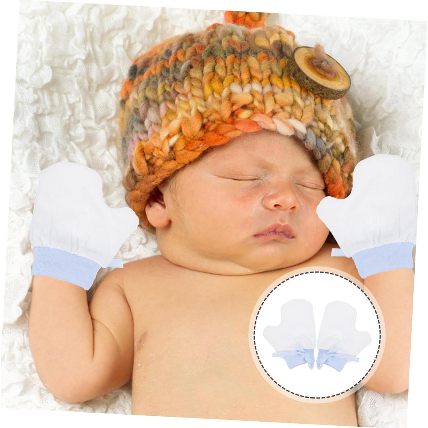 Mitones Anti-Mordedura para Bebés Veemoon Azul 0-3 meses